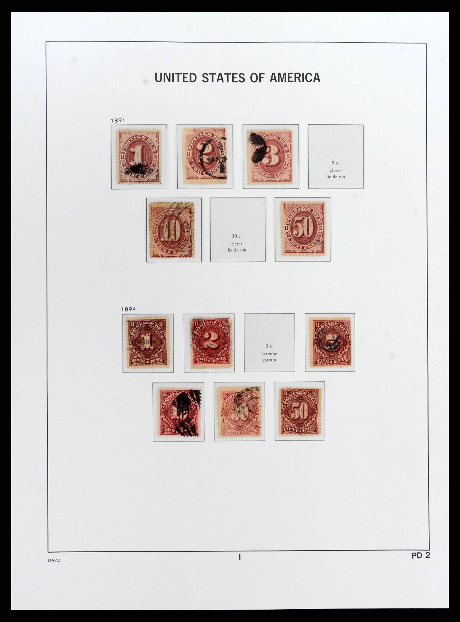37810 059 - Postzegelverzameling 37810 USA 1851-2000.