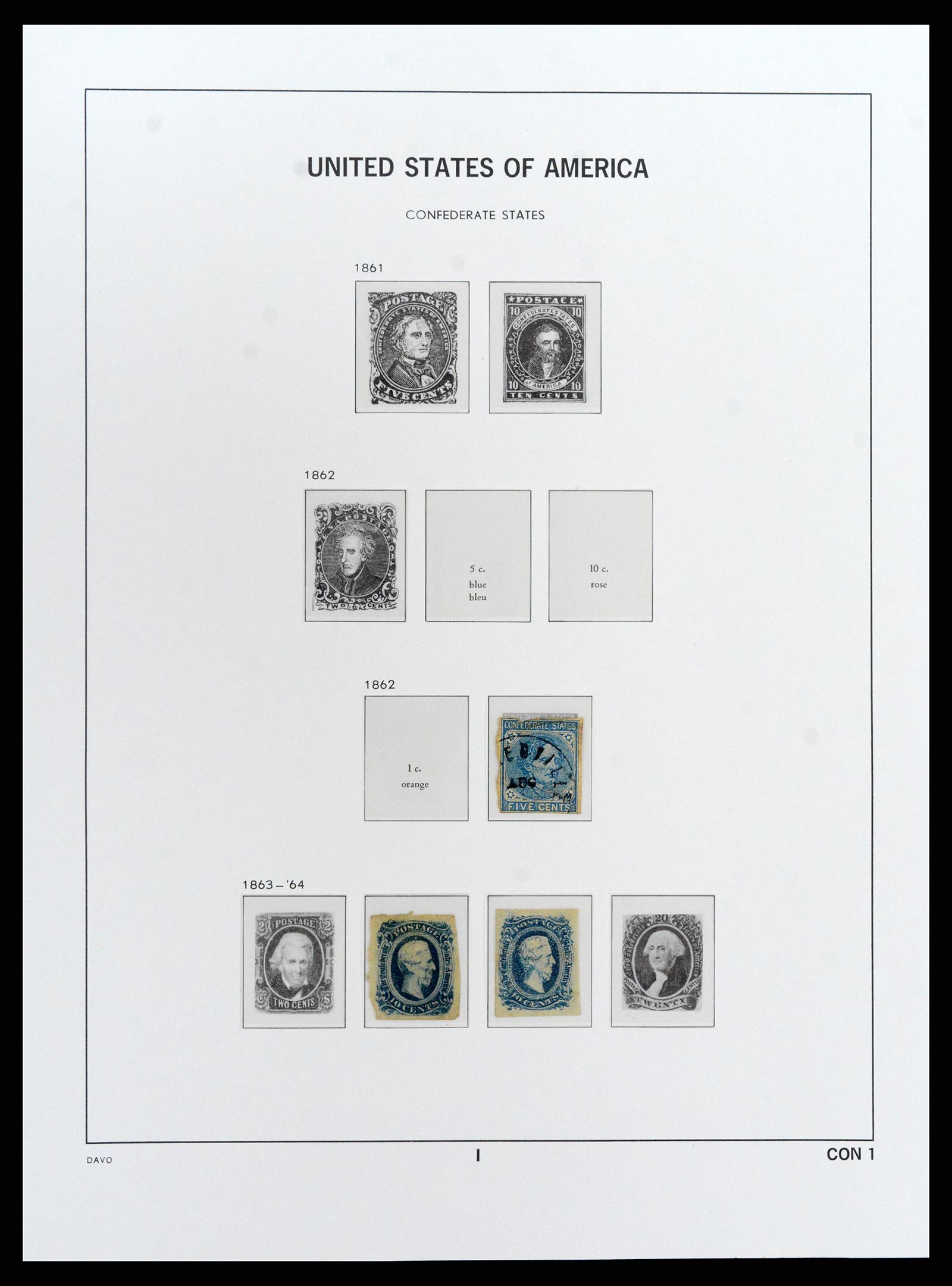 37810 072 - Stamp Collection 37810 USA 1851-2000.