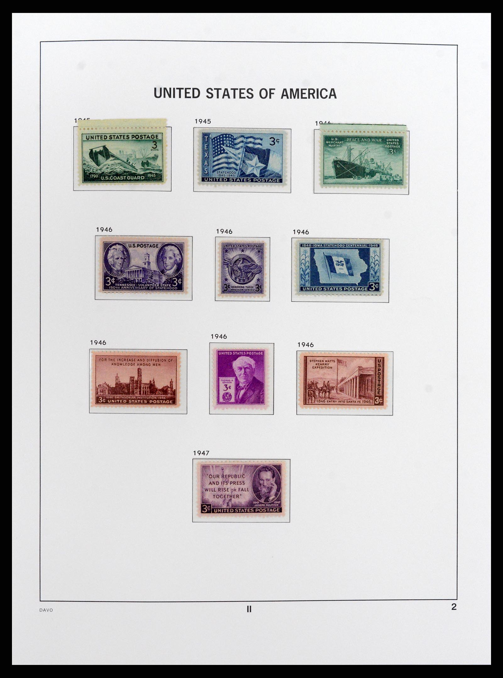 37810 074 - Stamp Collection 37810 USA 1851-2000.