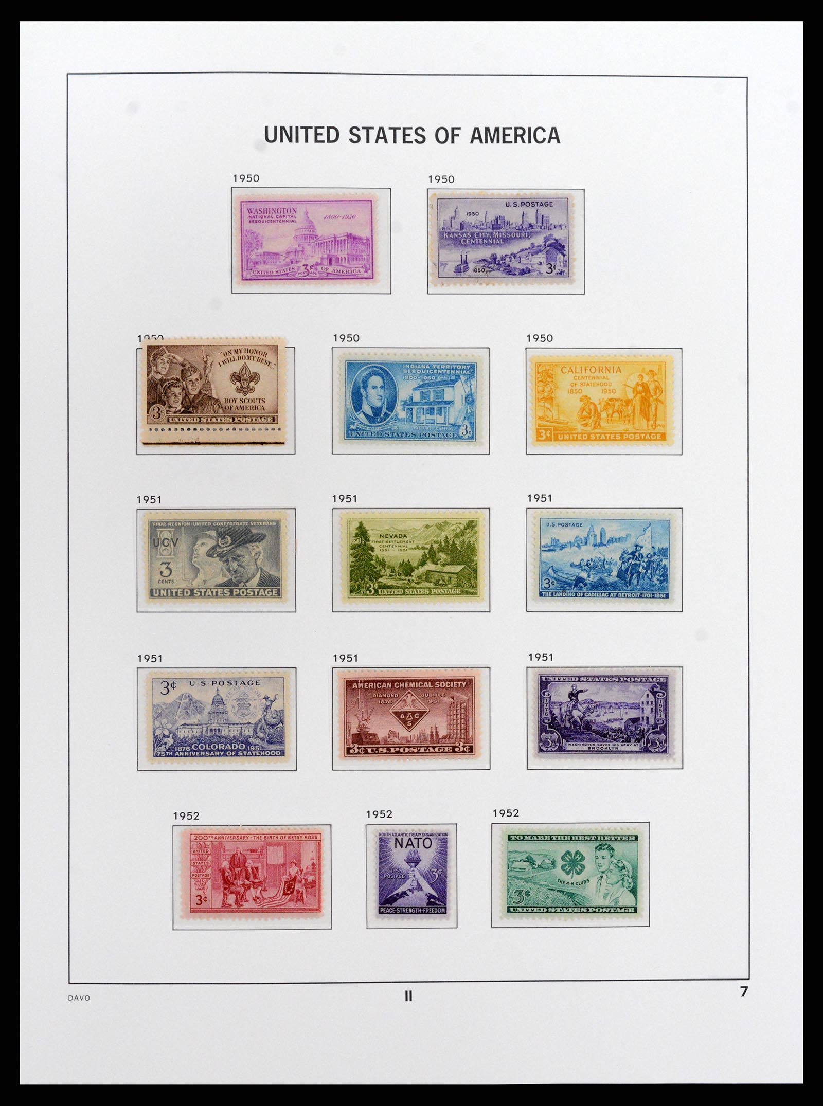 37810 079 - Stamp Collection 37810 USA 1851-2000.