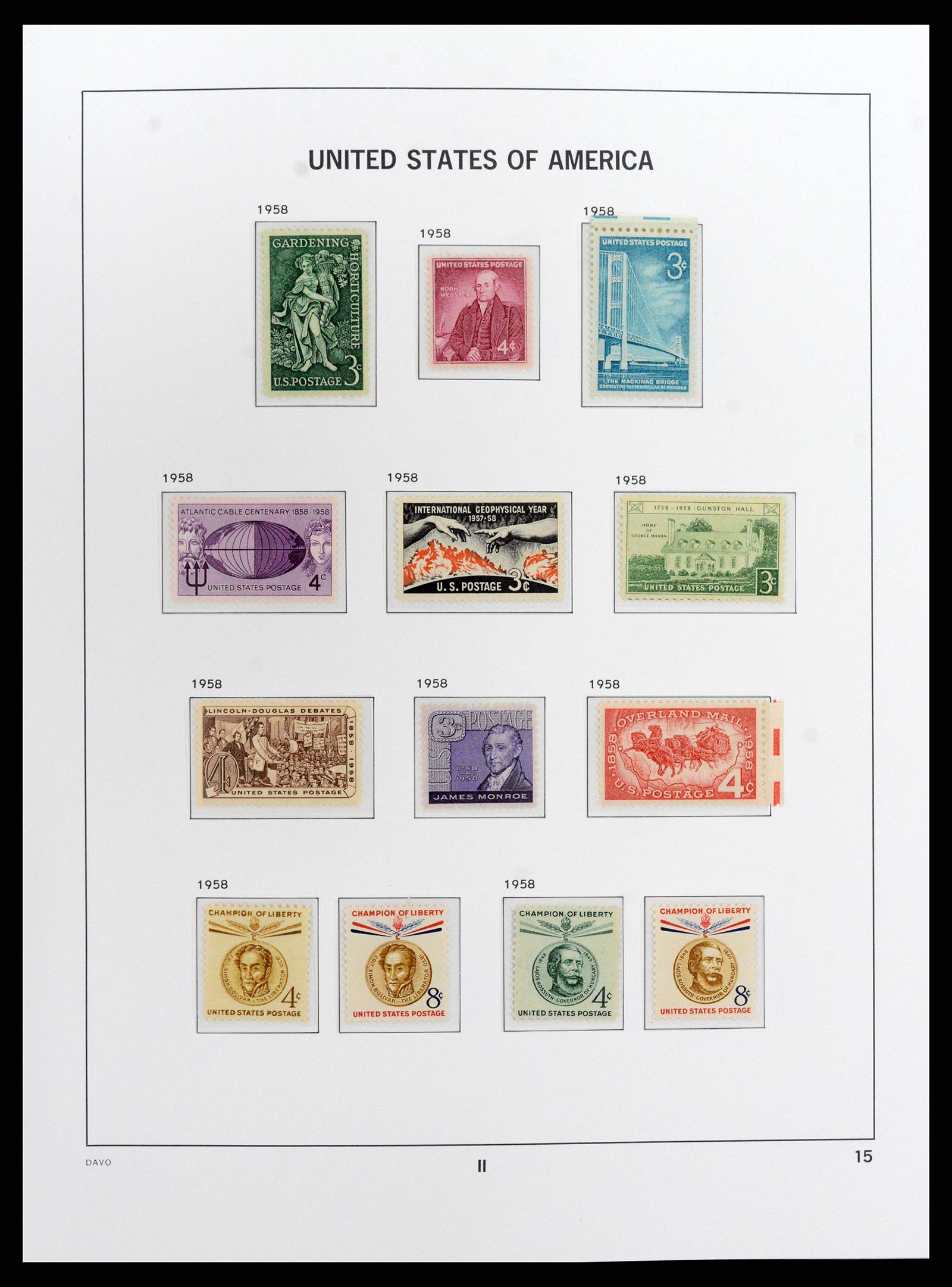 37810 087 - Stamp Collection 37810 USA 1851-2000.