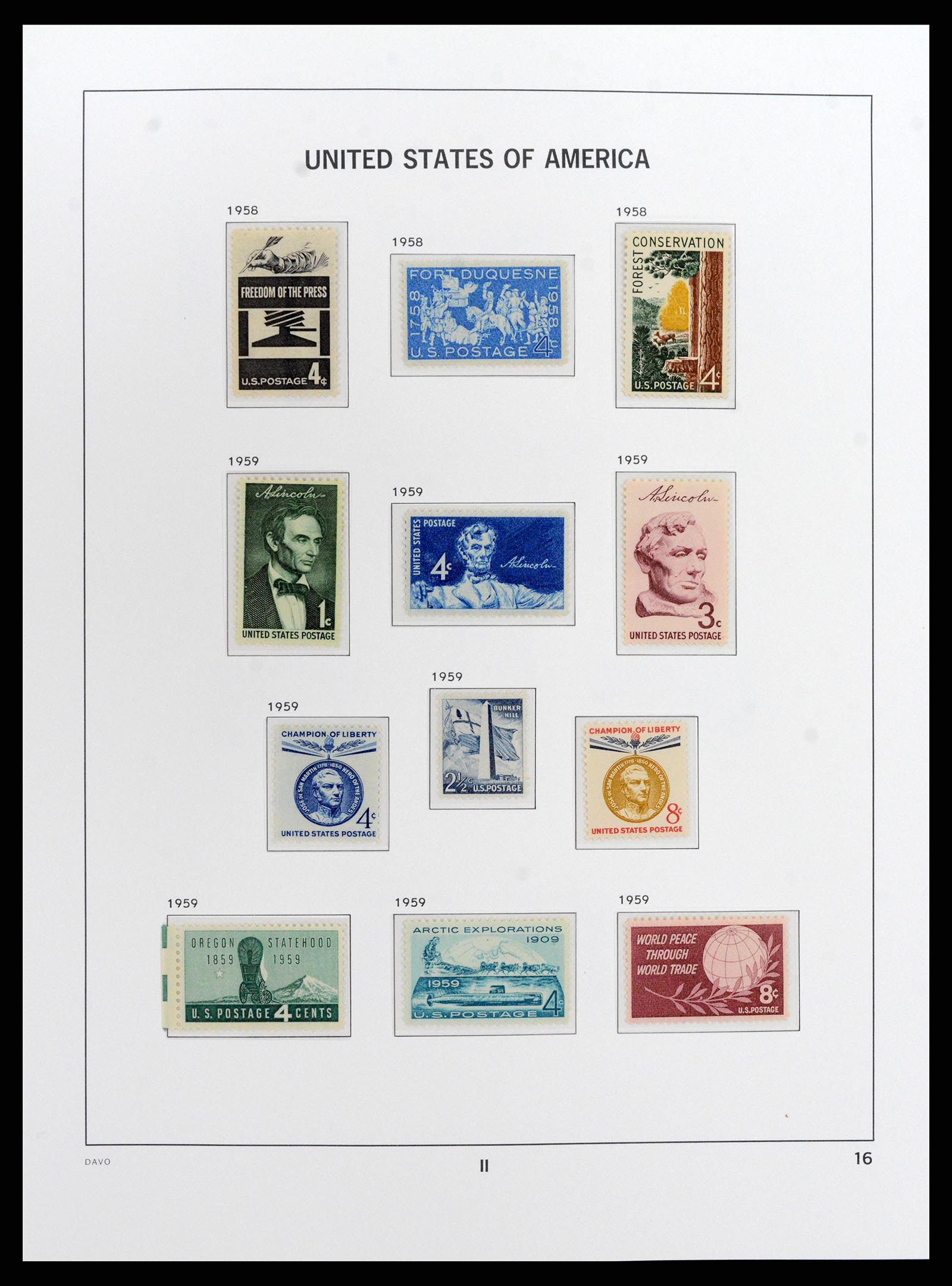 37810 088 - Stamp Collection 37810 USA 1851-2000.