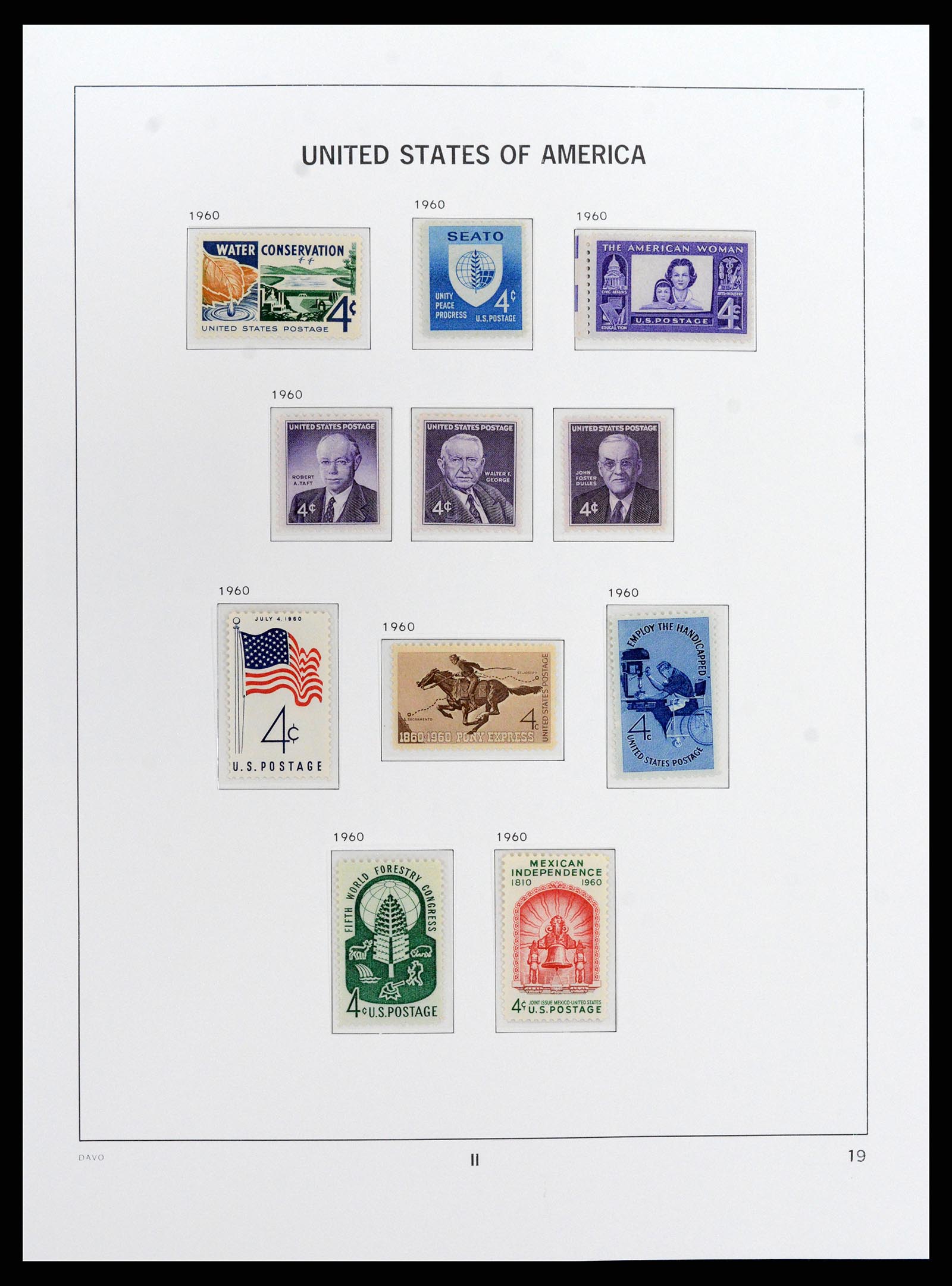 37810 091 - Stamp Collection 37810 USA 1851-2000.