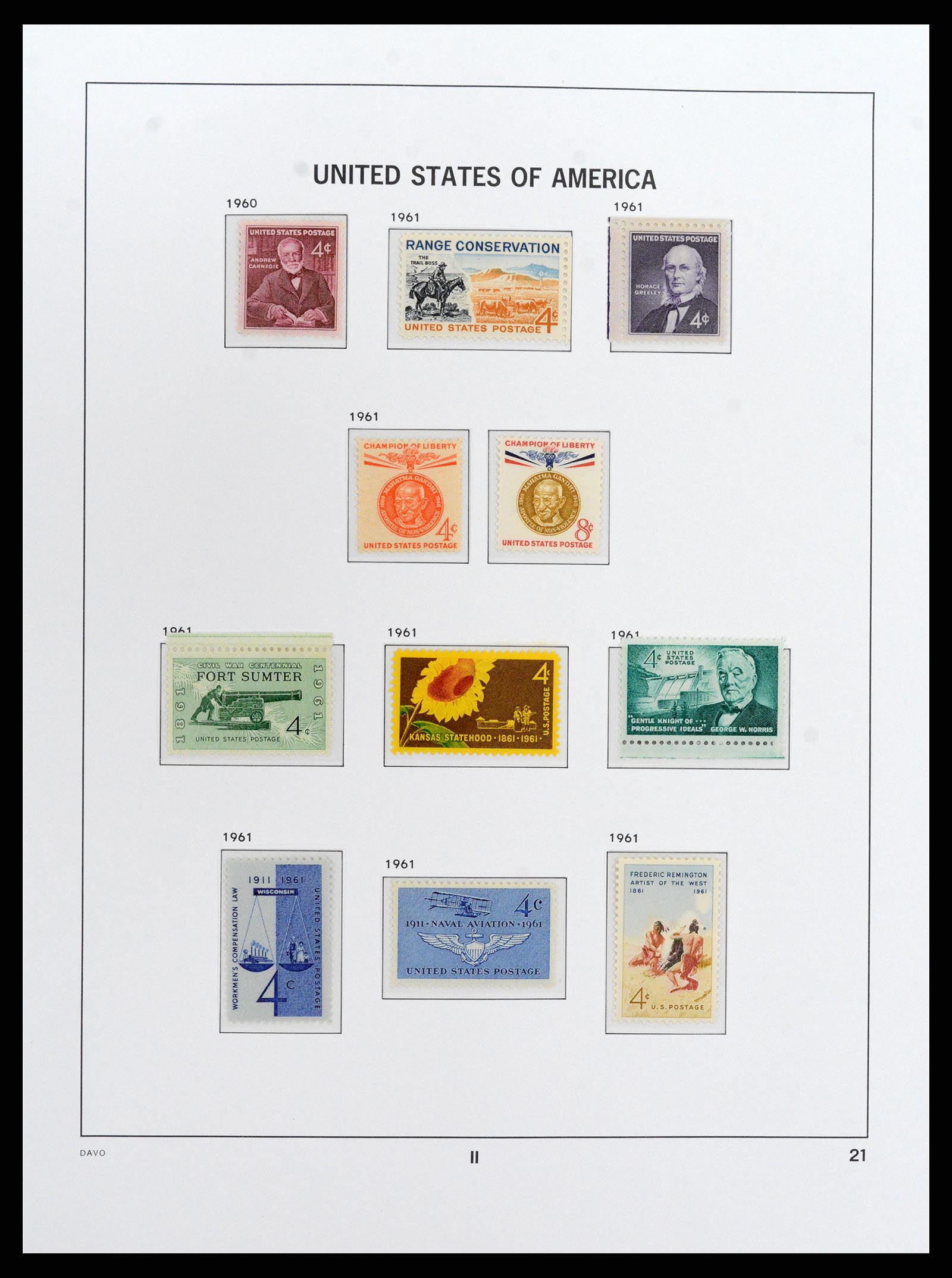37810 093 - Stamp Collection 37810 USA 1851-2000.