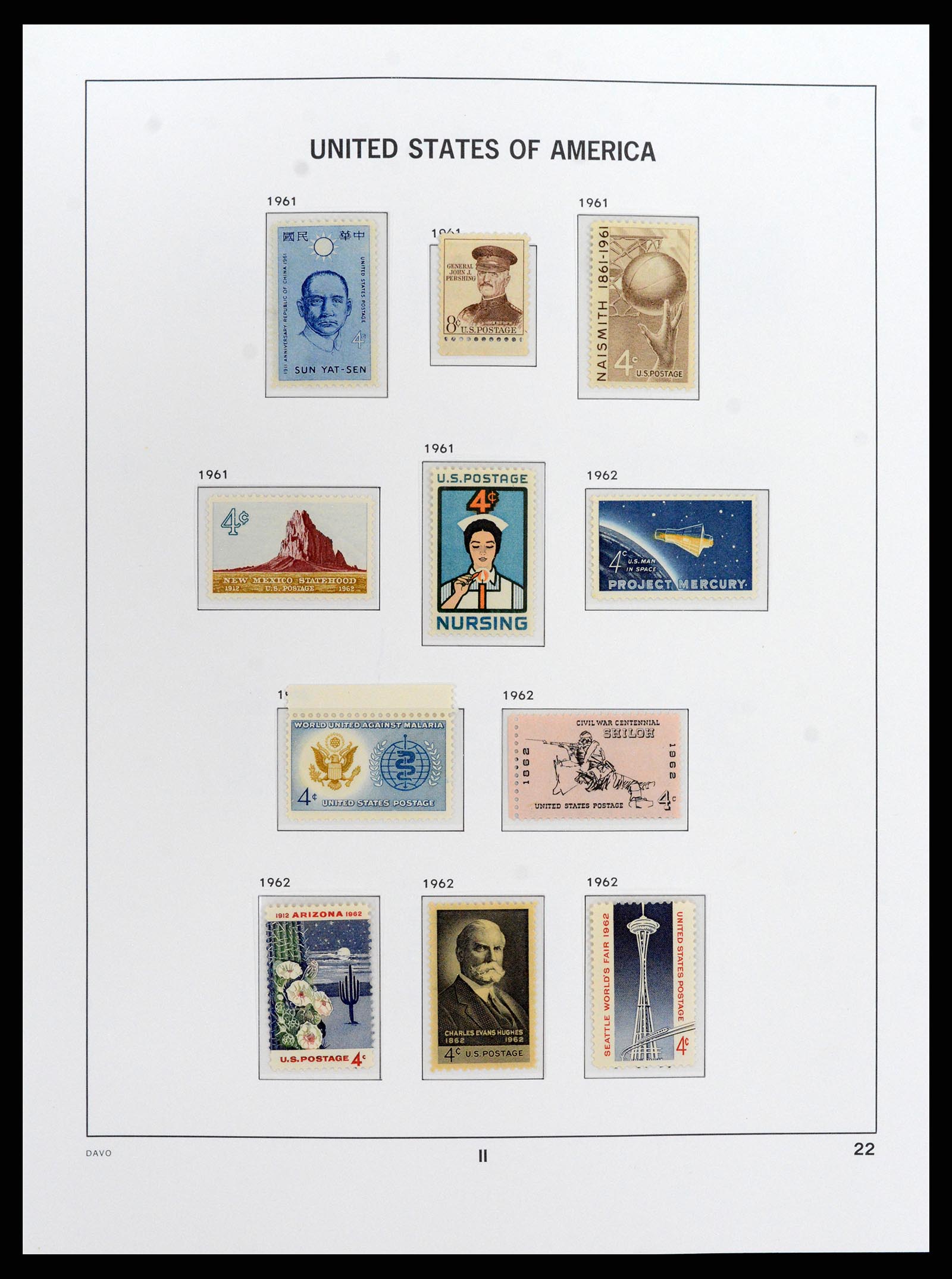 37810 094 - Stamp Collection 37810 USA 1851-2000.