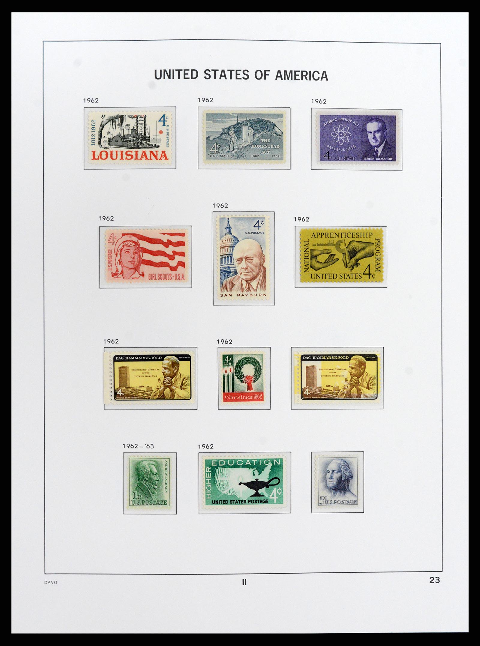 37810 095 - Stamp Collection 37810 USA 1851-2000.