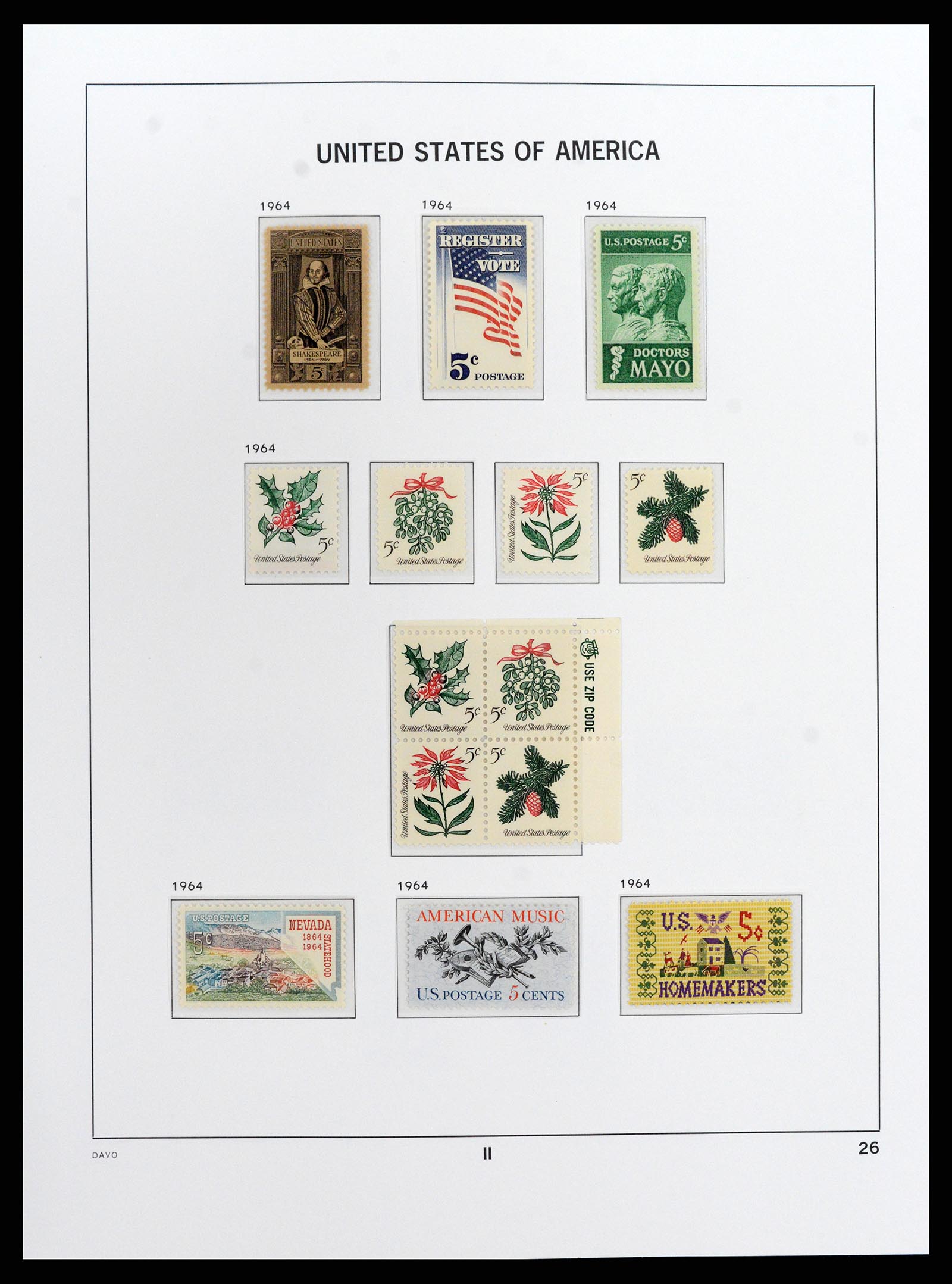 37810 098 - Stamp Collection 37810 USA 1851-2000.