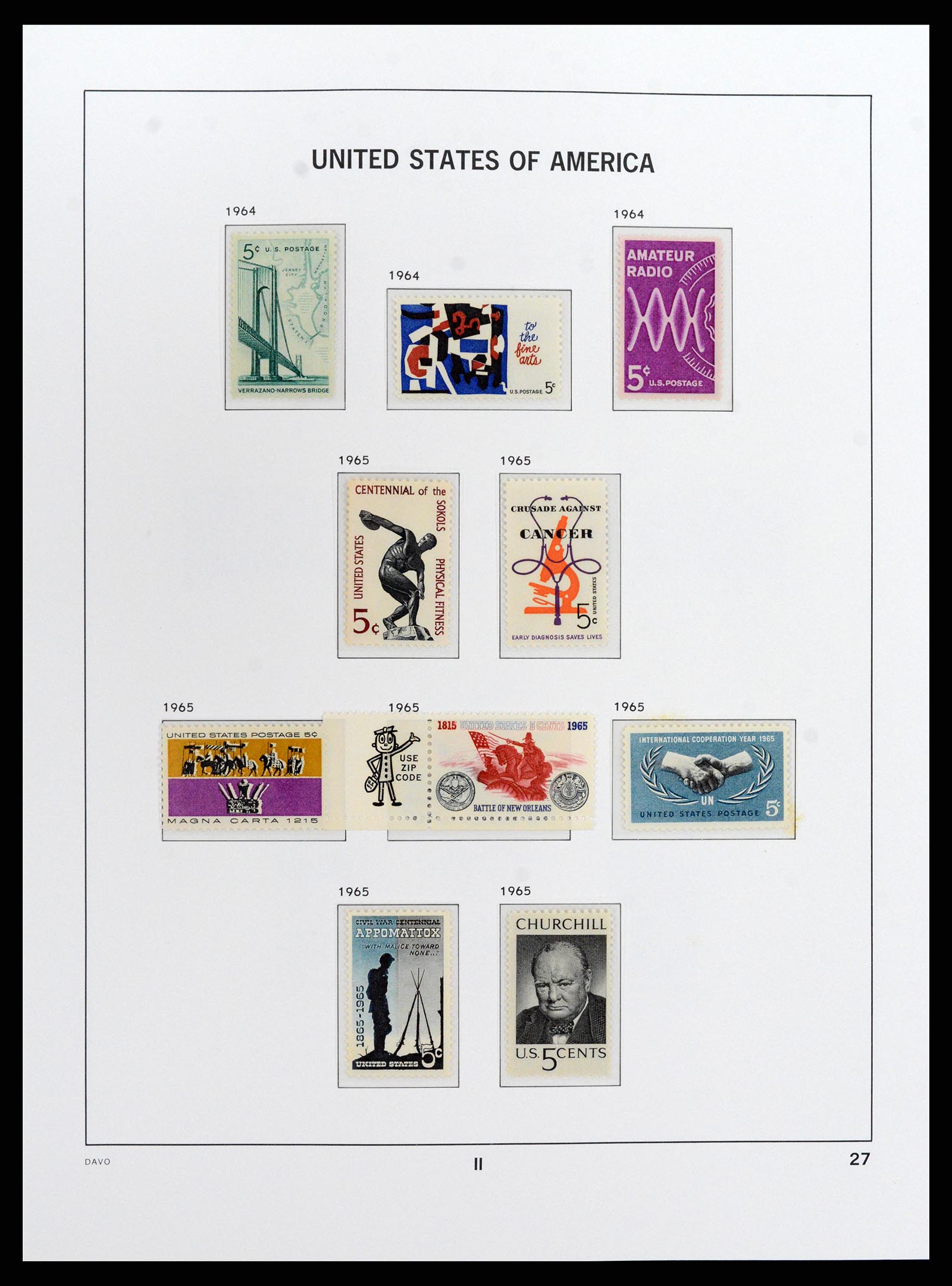 37810 099 - Stamp Collection 37810 USA 1851-2000.