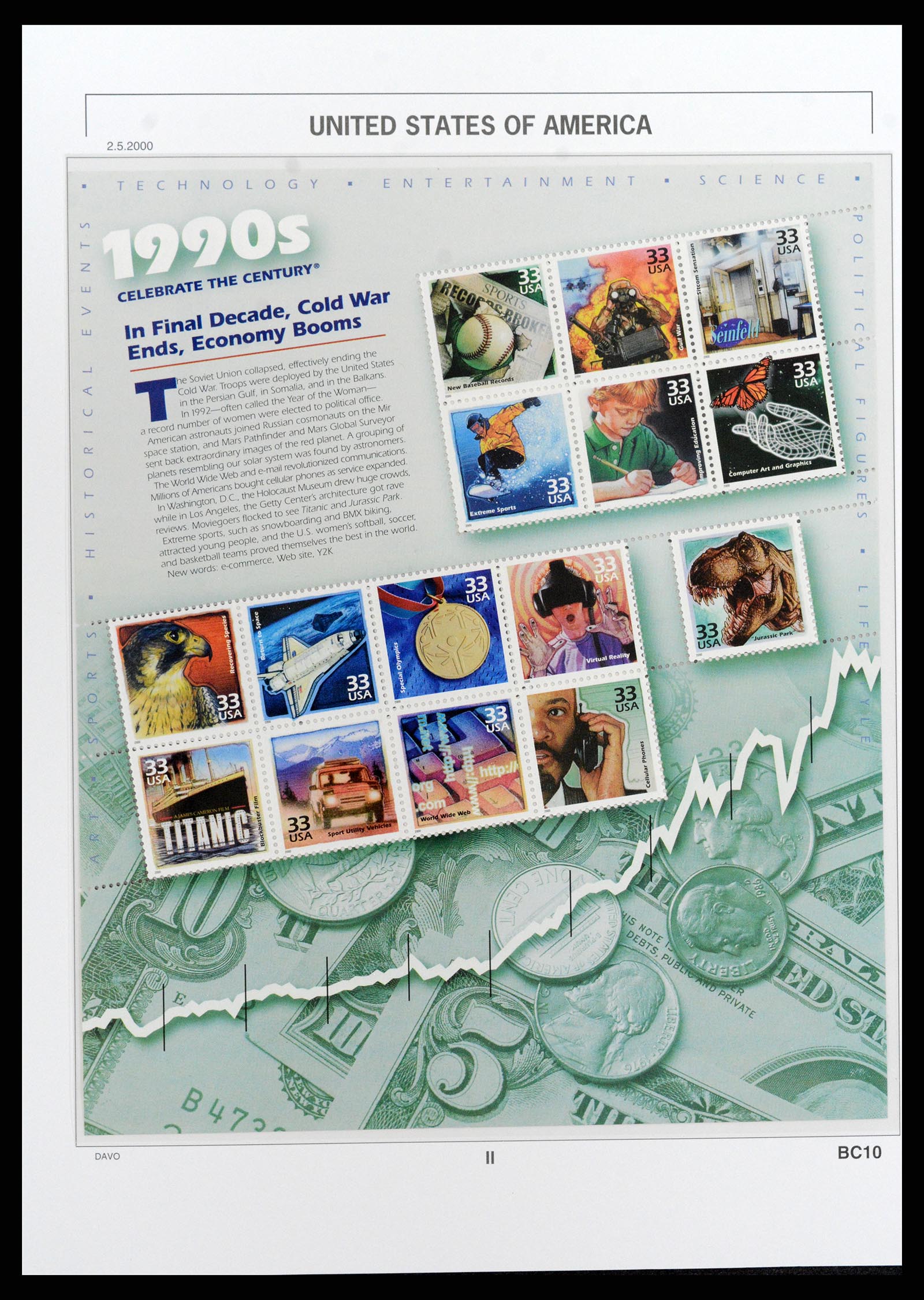 37810 415 - Stamp Collection 37810 USA 1851-2000.