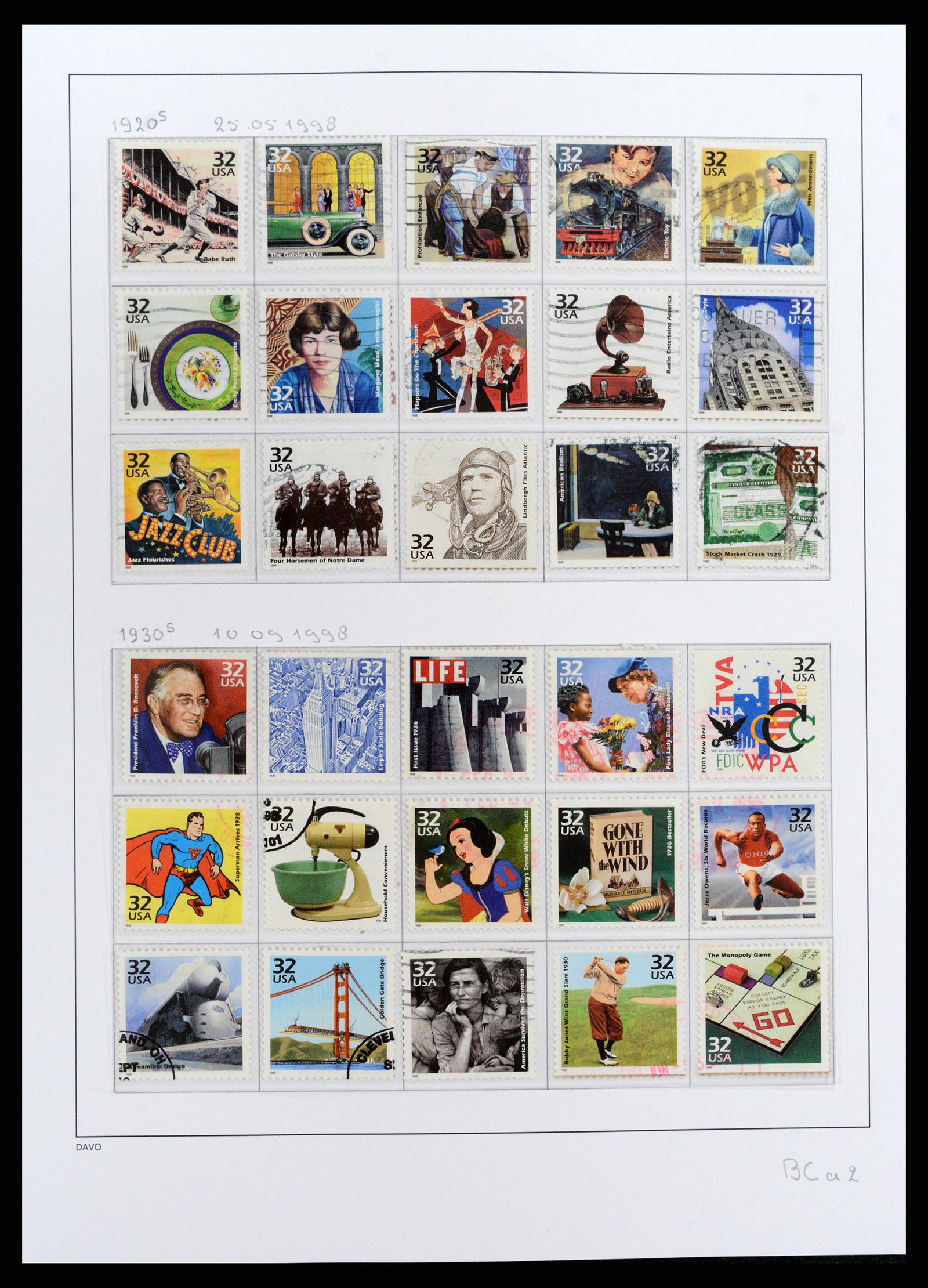 37810 417 - Stamp Collection 37810 USA 1851-2000.