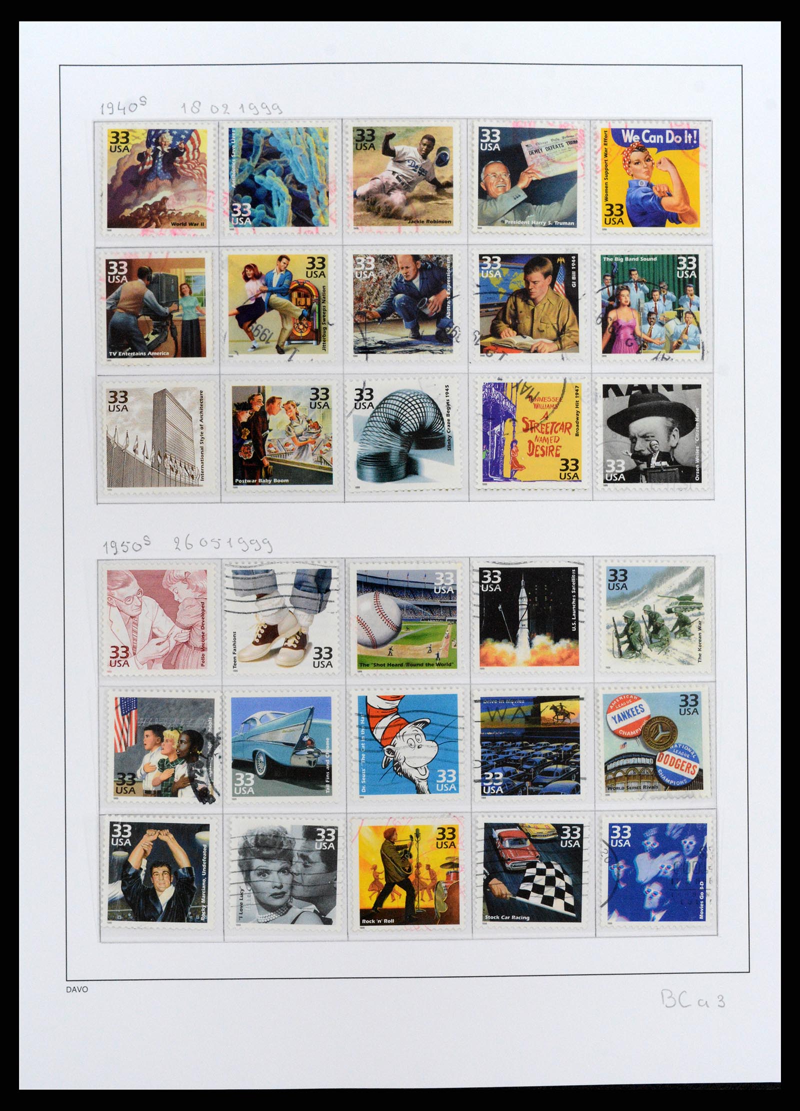 37810 418 - Stamp Collection 37810 USA 1851-2000.