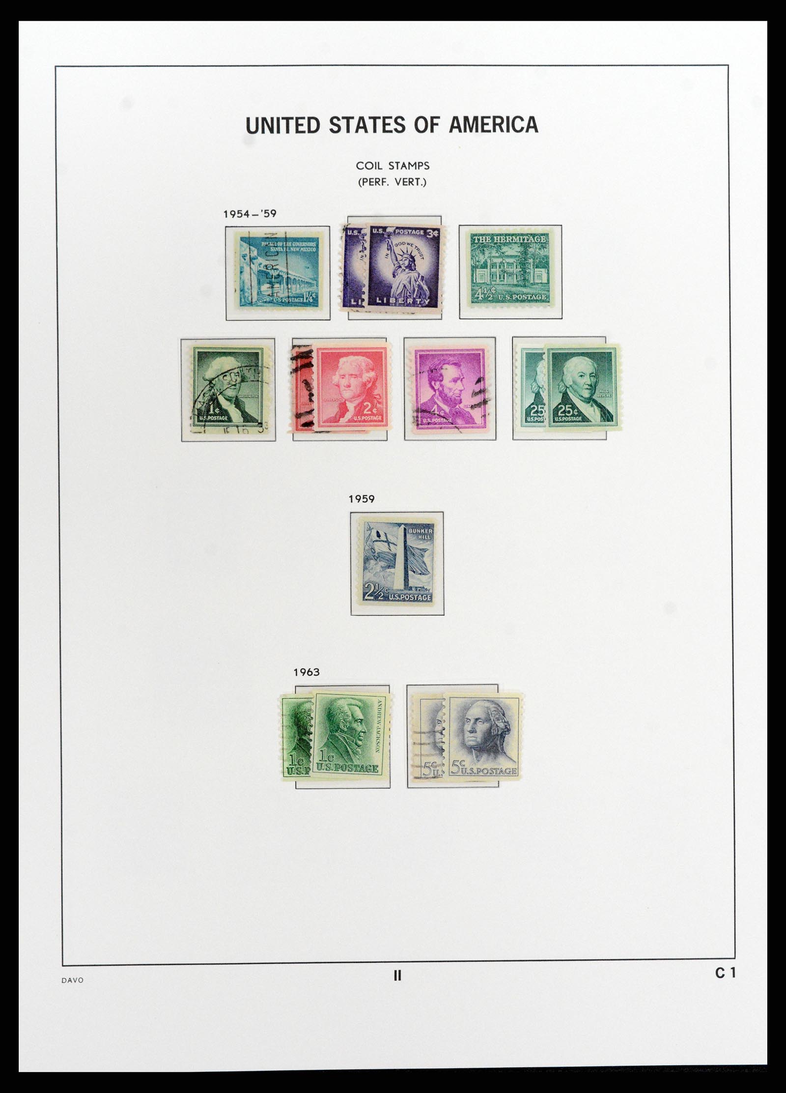 37810 421 - Postzegelverzameling 37810 USA 1851-2000.