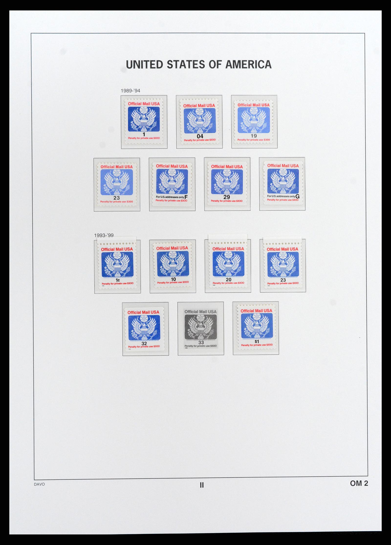 37810 428 - Postzegelverzameling 37810 USA 1851-2000.