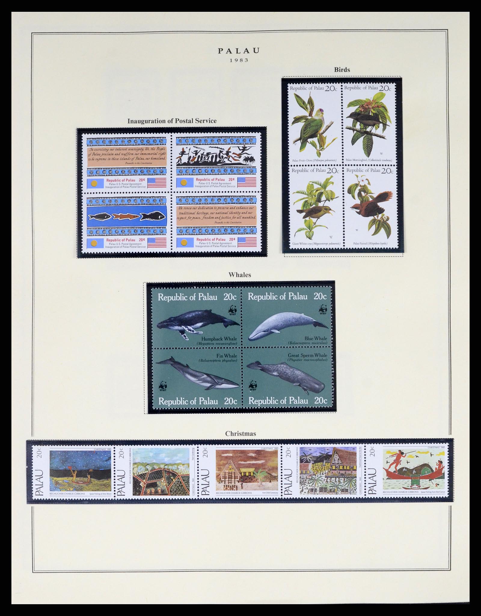 37811 001 - Postzegelverzameling 37811 Palau 1983-2005.