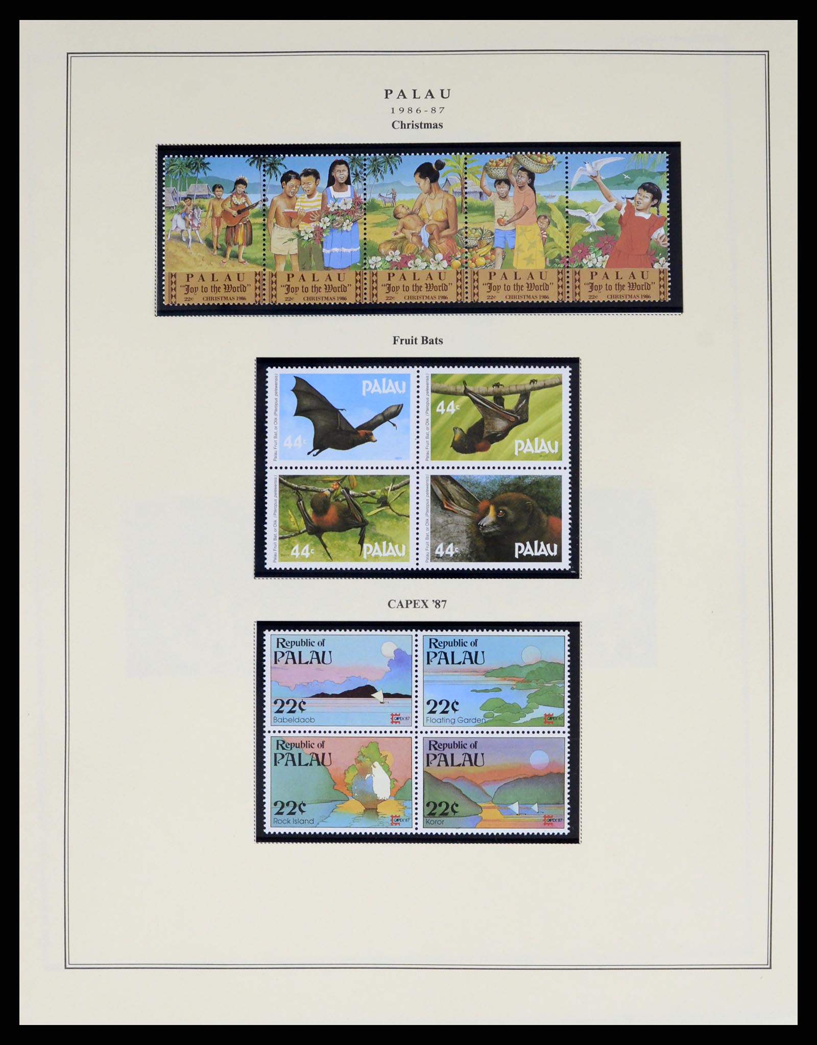 37811 010 - Postzegelverzameling 37811 Palau 1983-2005.