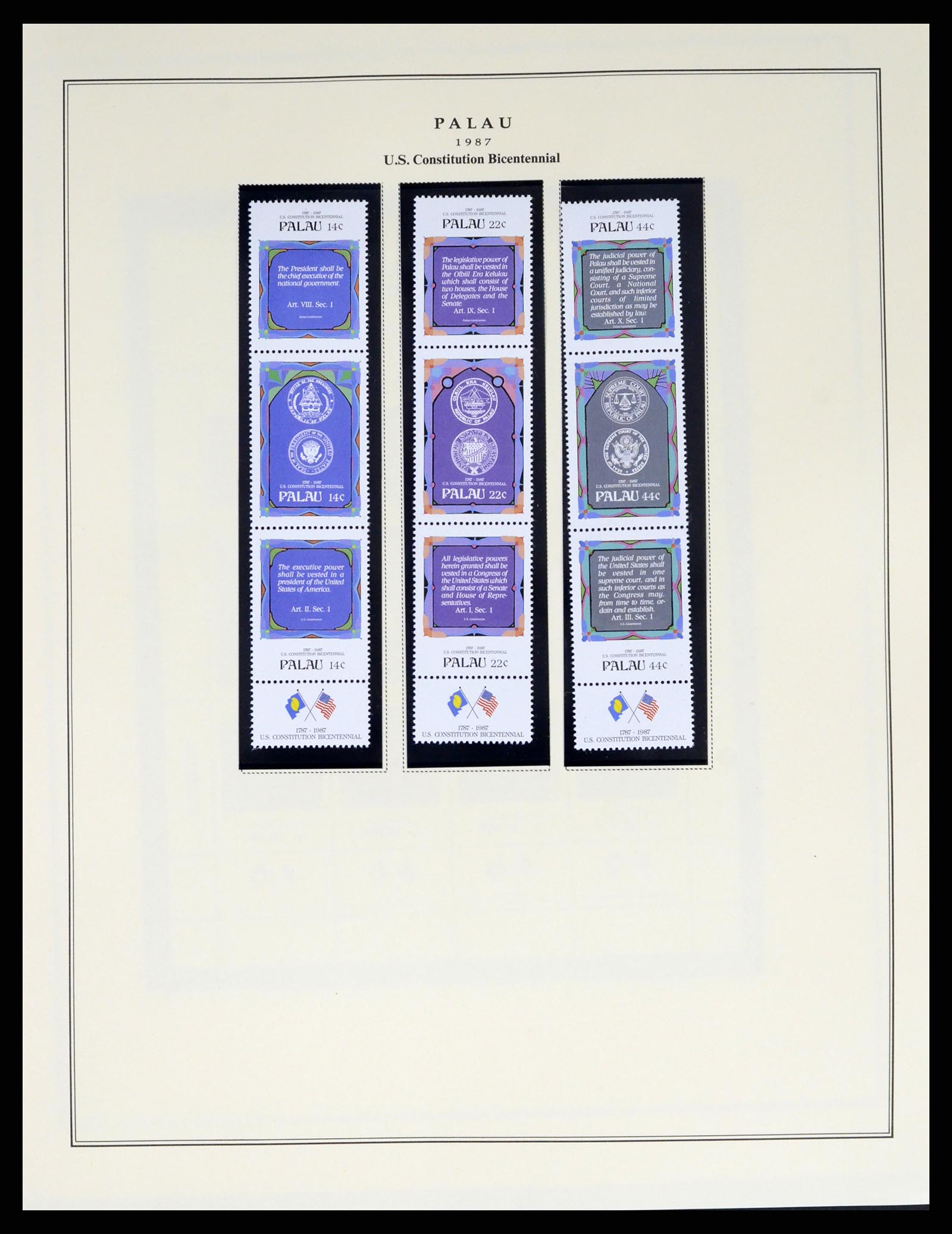 37811 012 - Postzegelverzameling 37811 Palau 1983-2005.