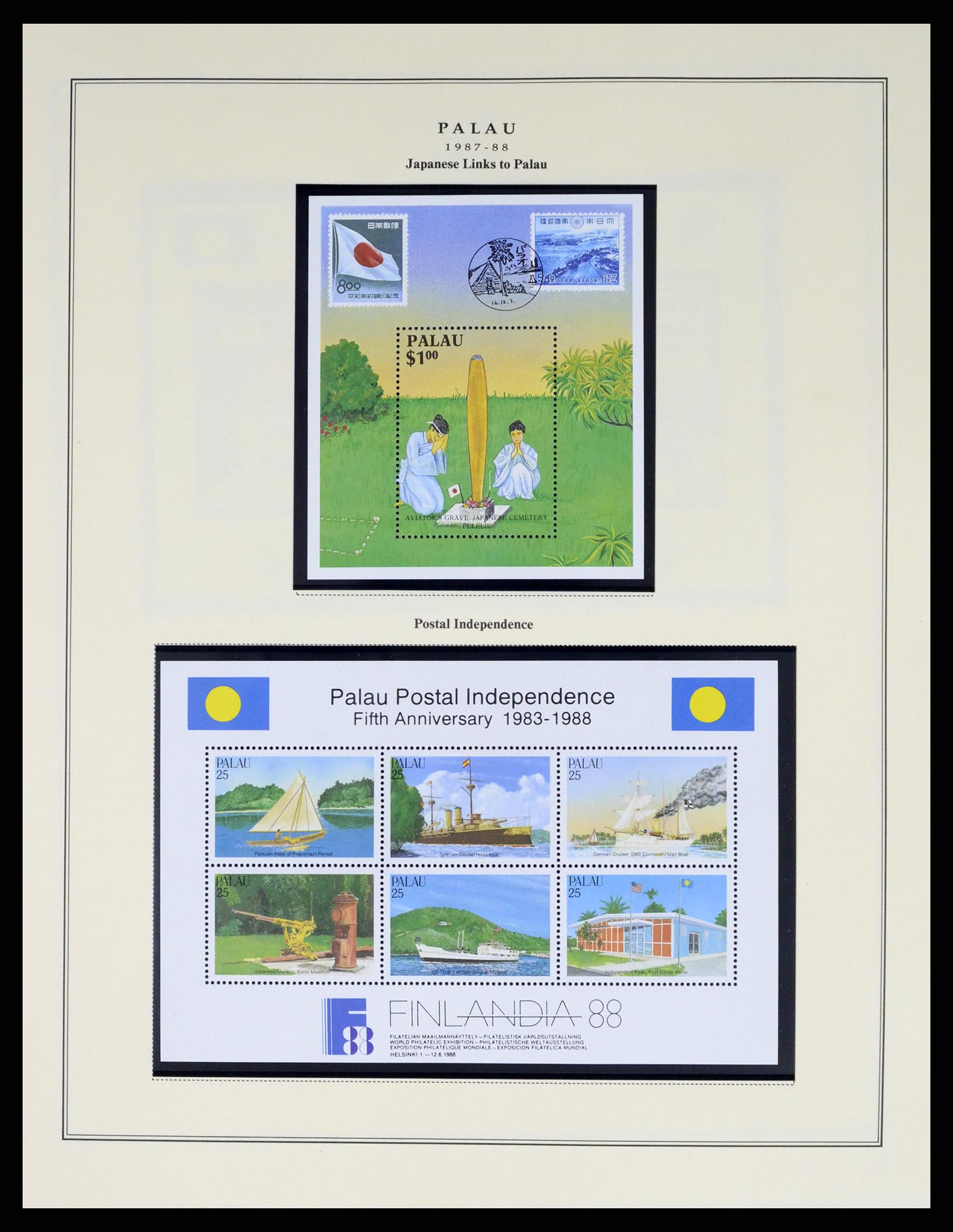 37811 019 - Postzegelverzameling 37811 Palau 1983-2005.