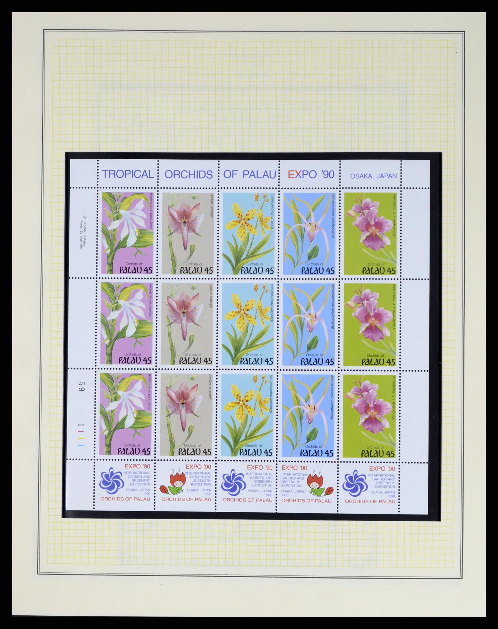 37811 032 - Postzegelverzameling 37811 Palau 1983-2005.