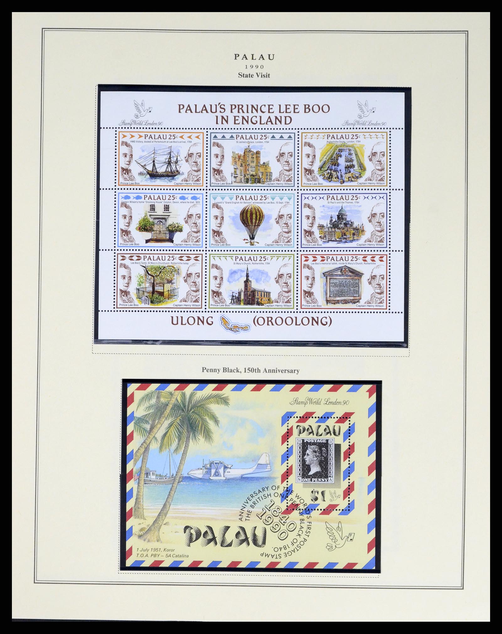 37811 033 - Postzegelverzameling 37811 Palau 1983-2005.