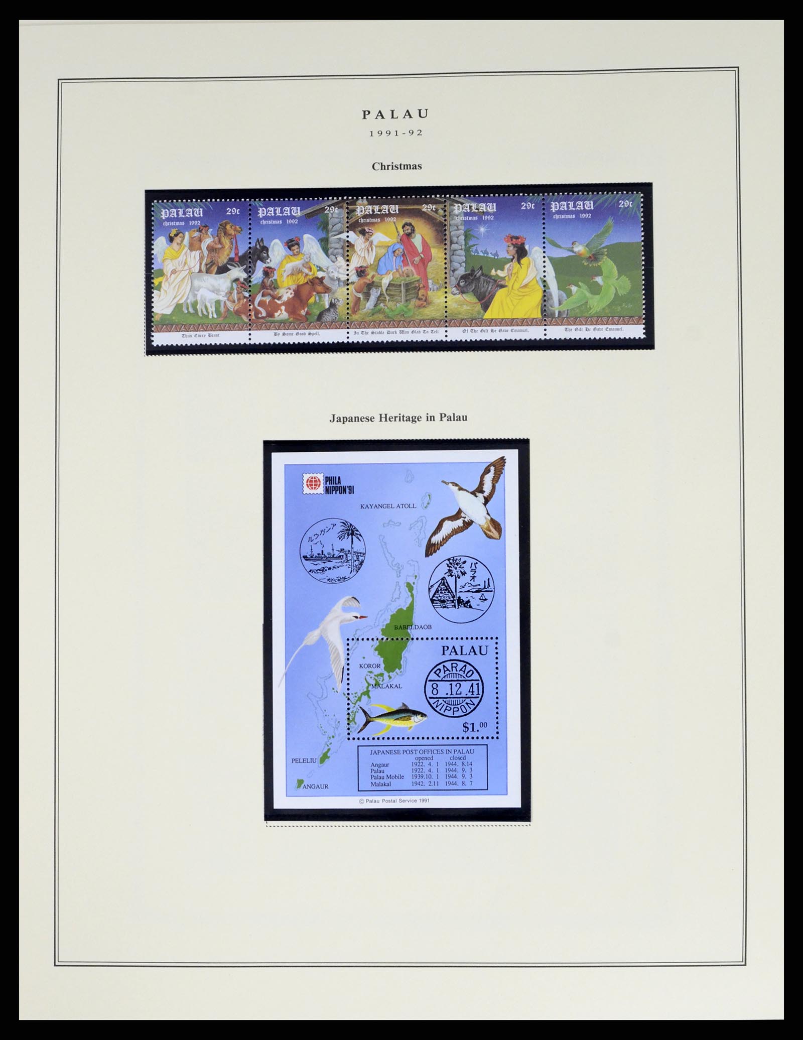 37811 056 - Postzegelverzameling 37811 Palau 1983-2005.