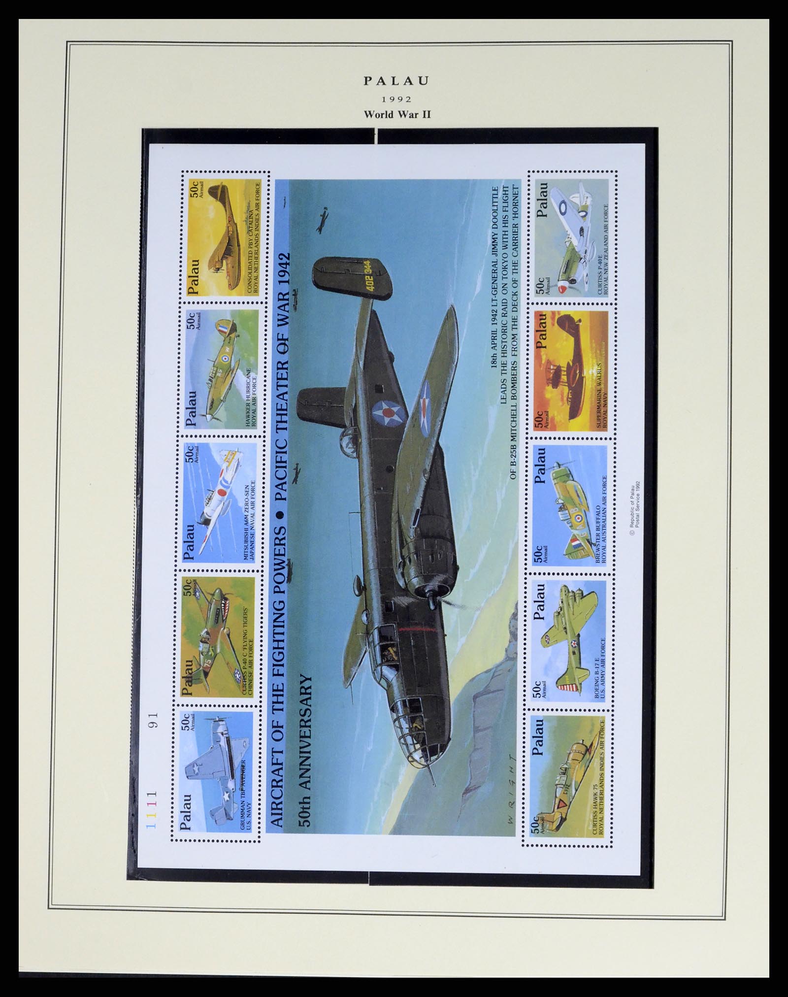 37811 057 - Postzegelverzameling 37811 Palau 1983-2005.