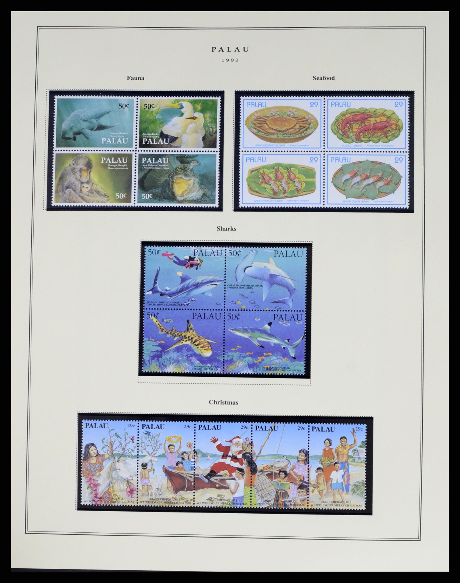 37811 058 - Postzegelverzameling 37811 Palau 1983-2005.