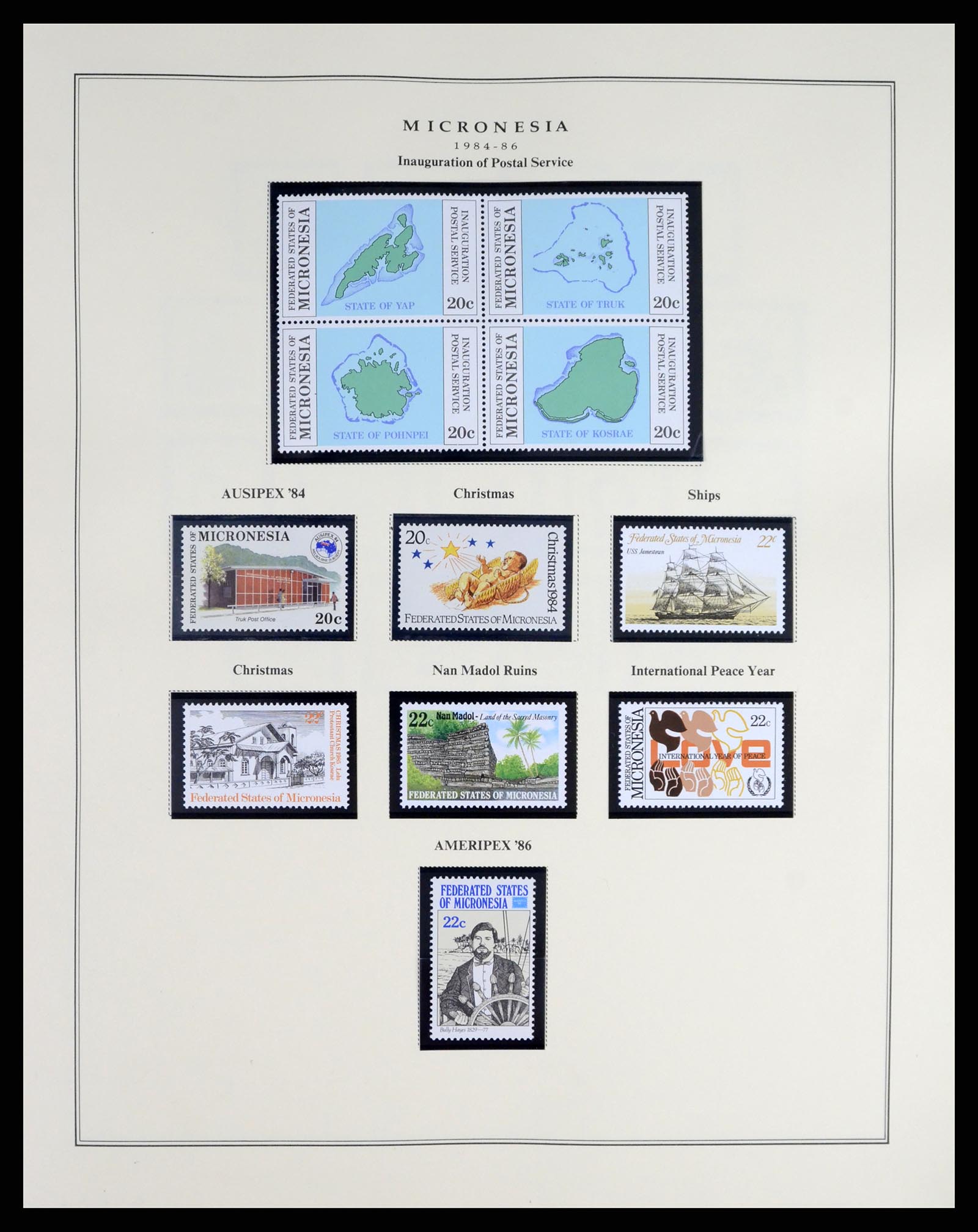 37812 001 - Postzegelverzameling 37812 Micronesië 1980-2005.