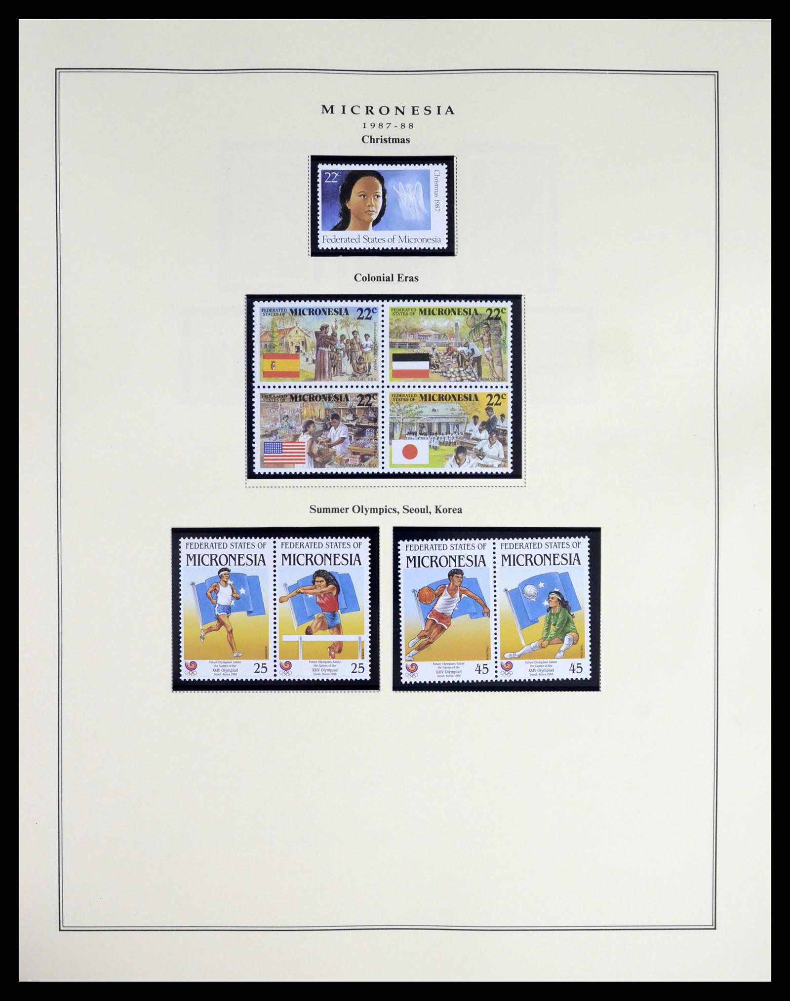 37812 005 - Postzegelverzameling 37812 Micronesië 1980-2005.