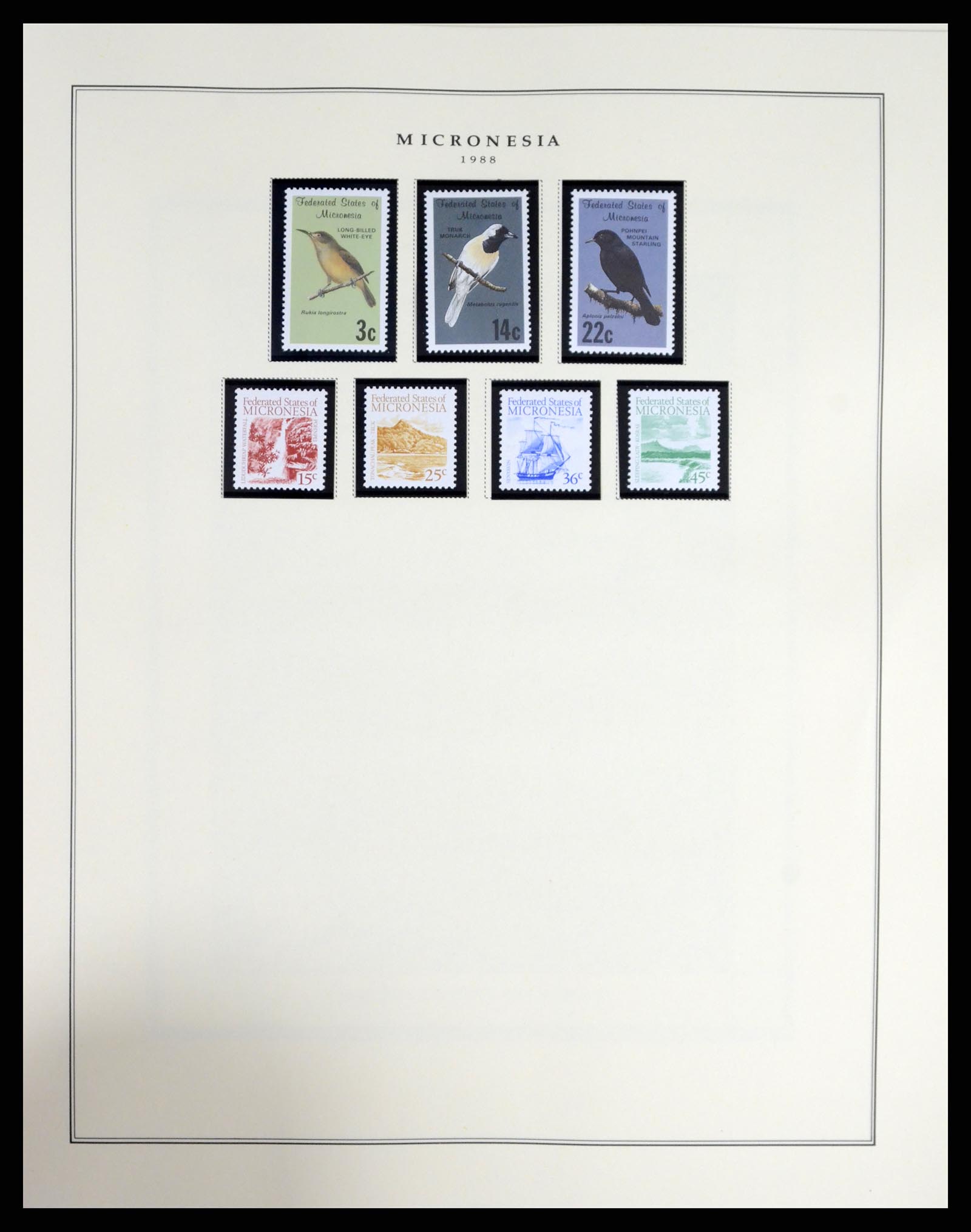 37812 006 - Postzegelverzameling 37812 Micronesië 1980-2005.