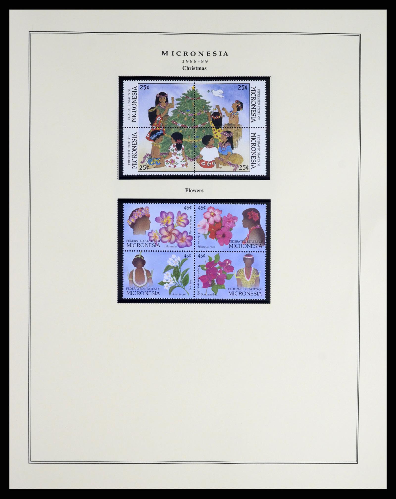 37812 008 - Postzegelverzameling 37812 Micronesië 1980-2005.