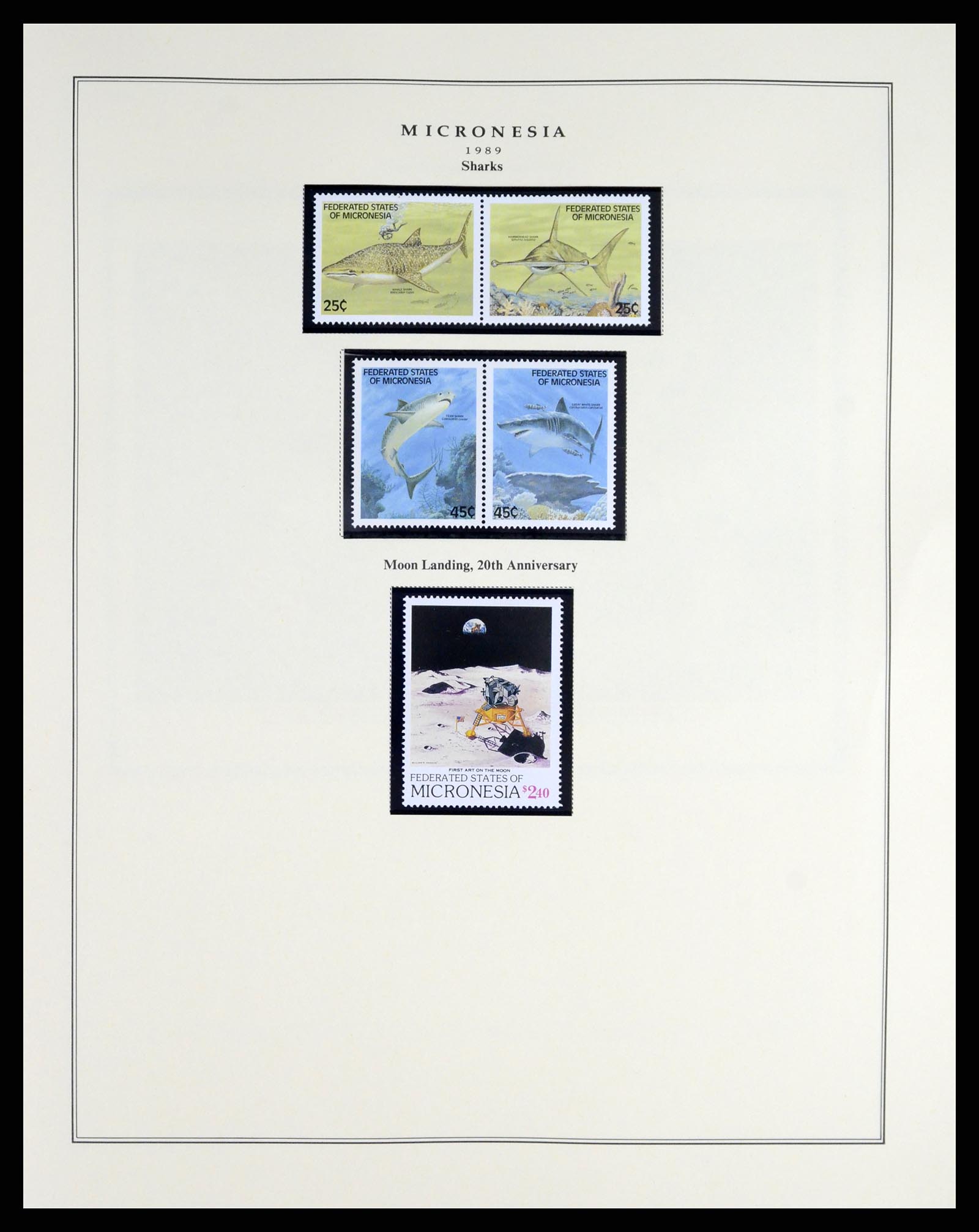 37812 010 - Postzegelverzameling 37812 Micronesië 1980-2005.