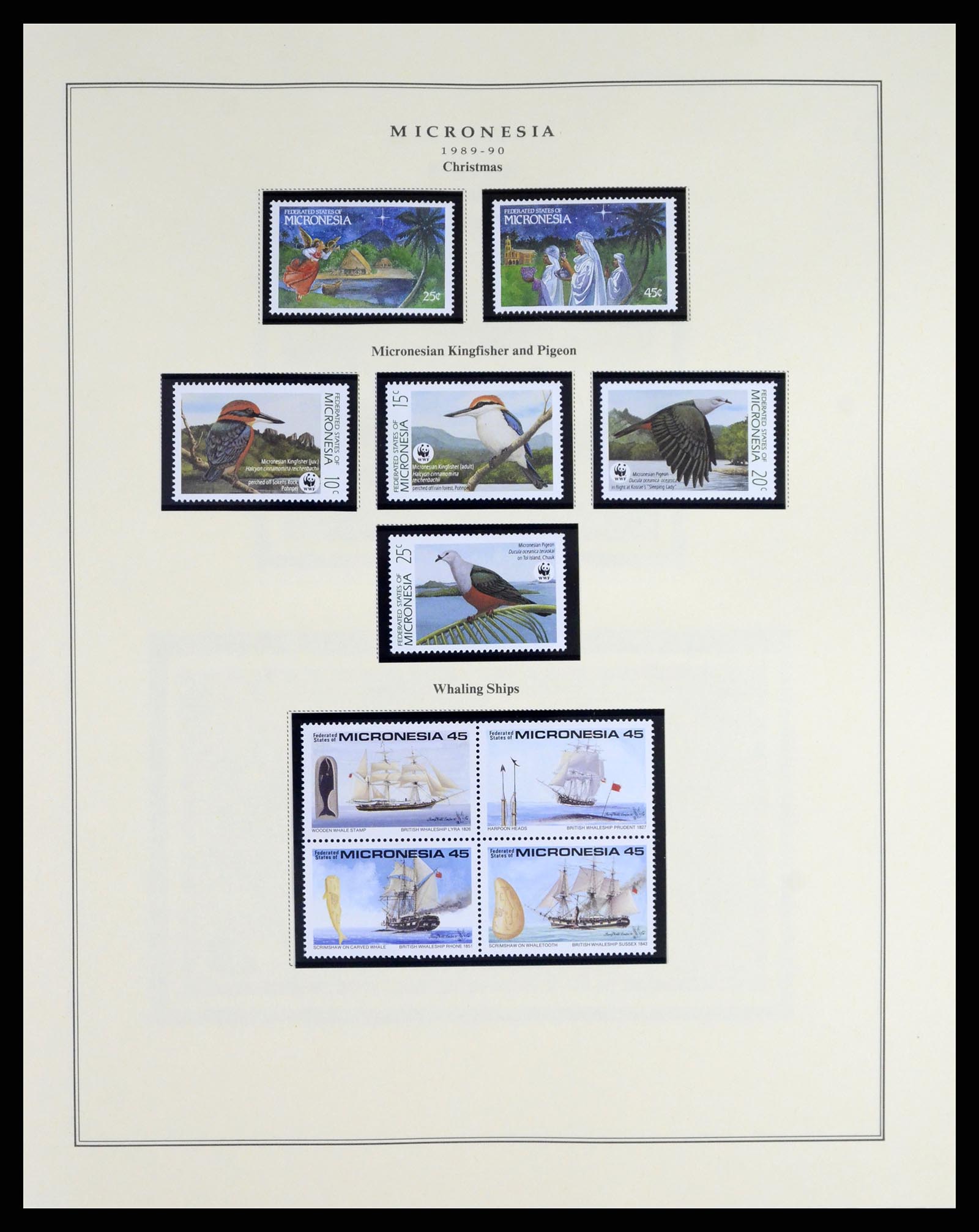 37812 014 - Postzegelverzameling 37812 Micronesië 1980-2005.