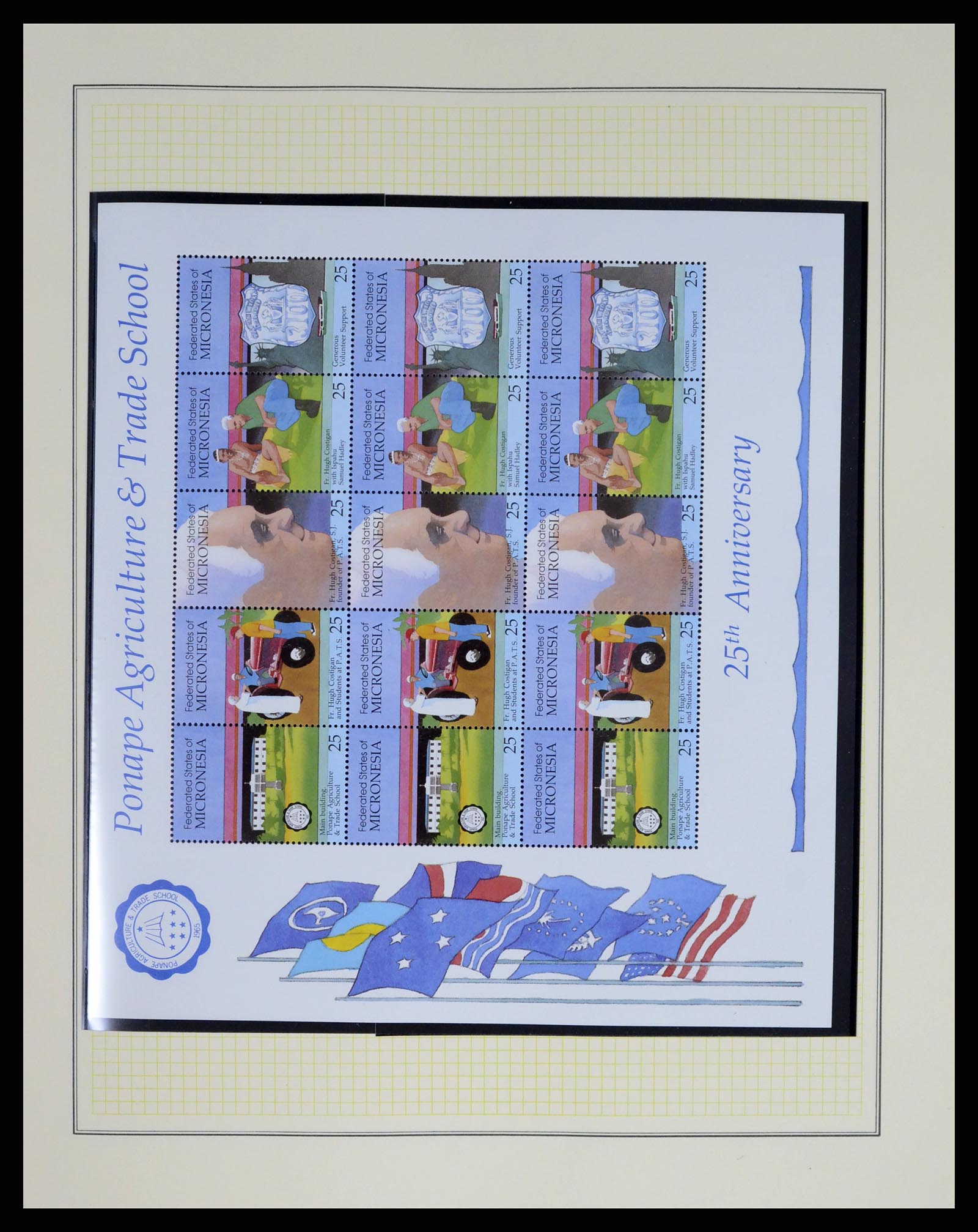 37812 017 - Postzegelverzameling 37812 Micronesië 1980-2005.
