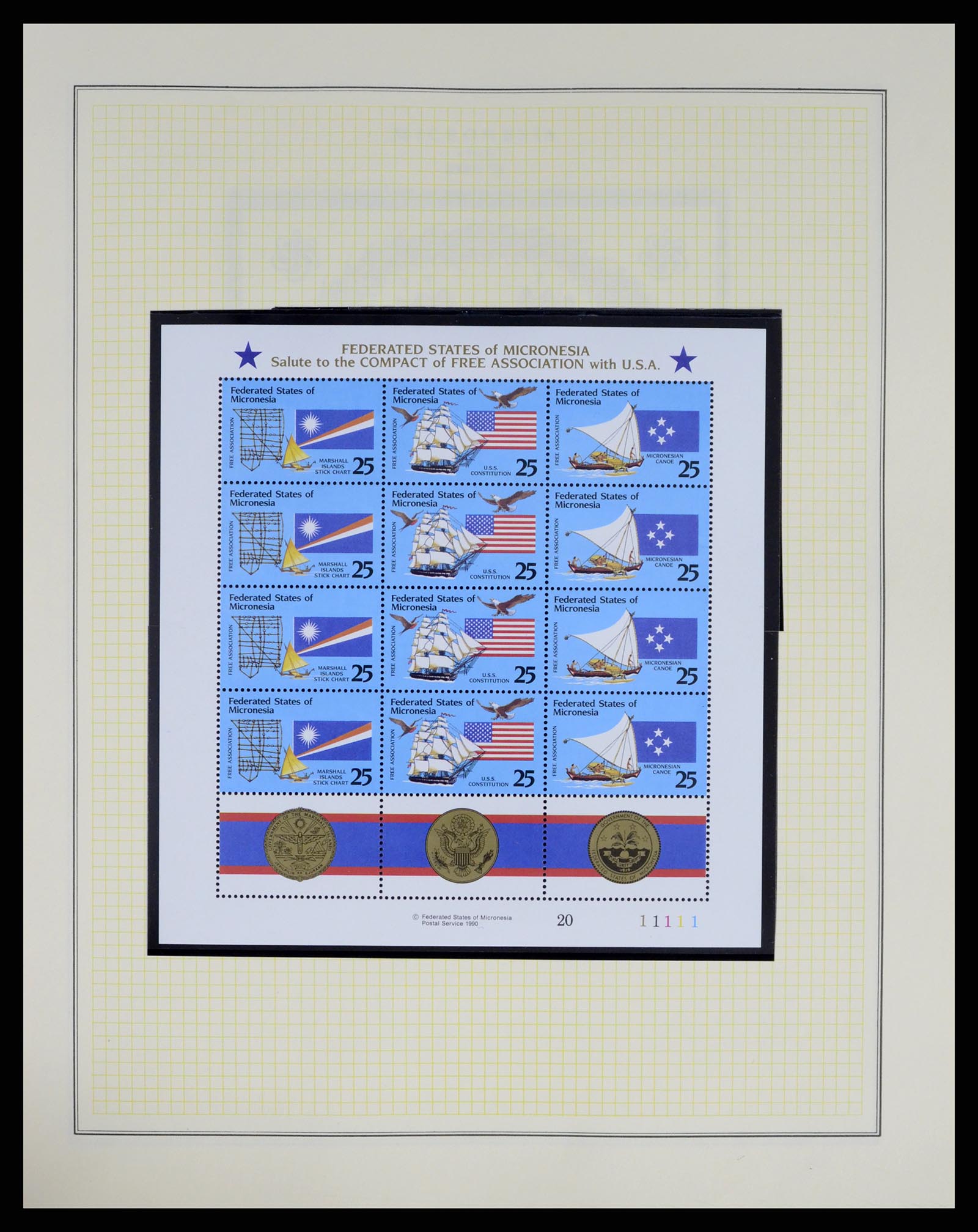 37812 018 - Postzegelverzameling 37812 Micronesië 1980-2005.