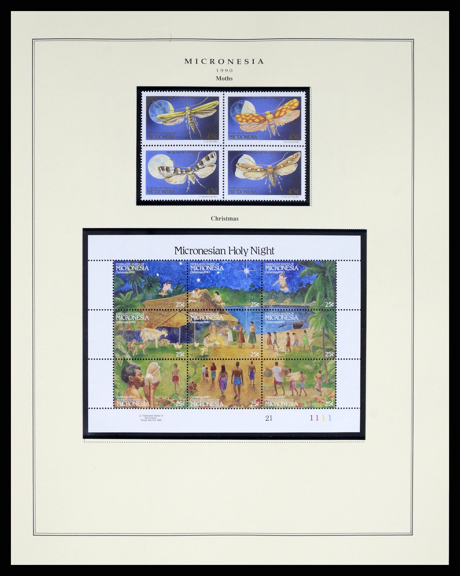 37812 022 - Postzegelverzameling 37812 Micronesië 1980-2005.