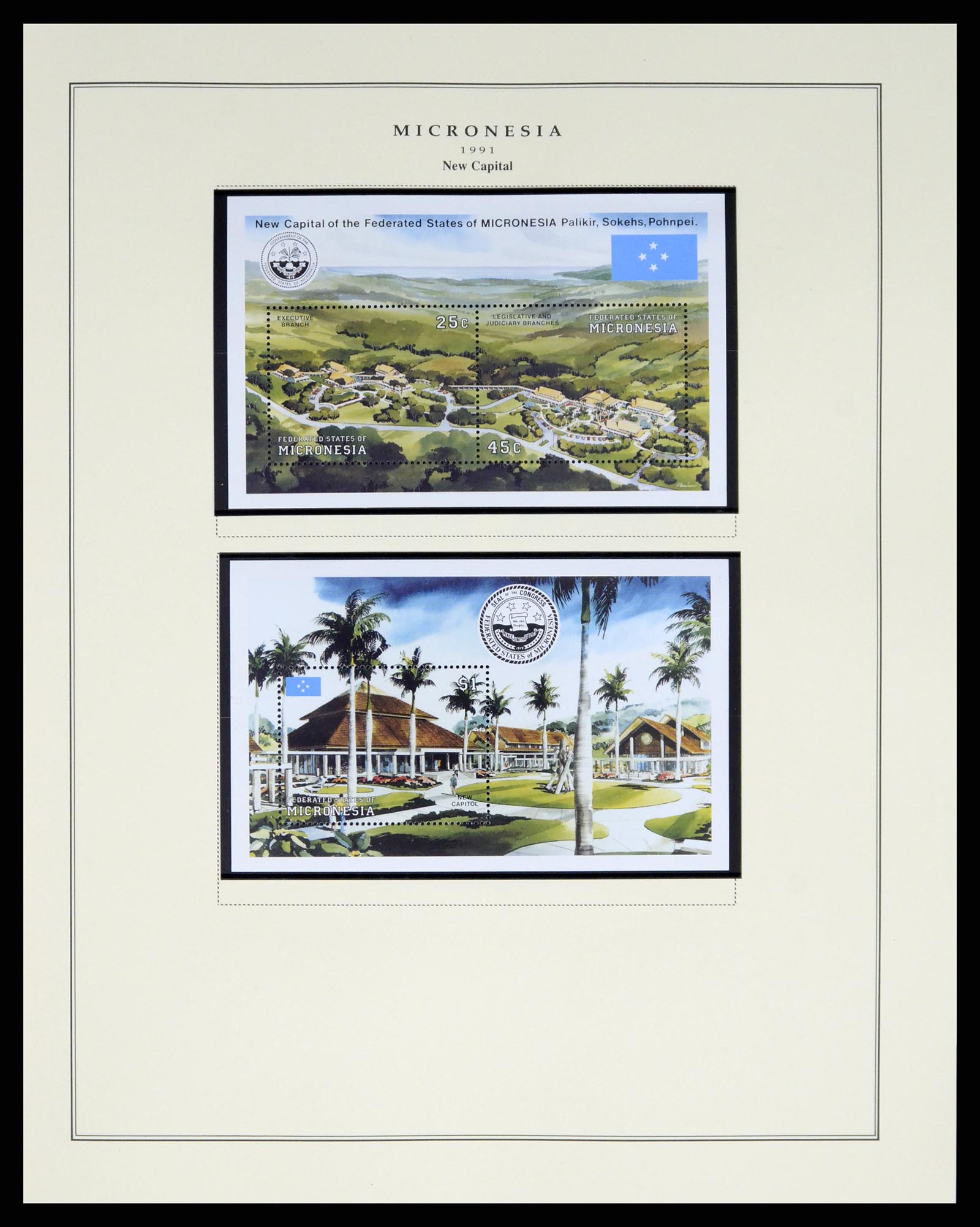 37812 023 - Postzegelverzameling 37812 Micronesië 1980-2005.