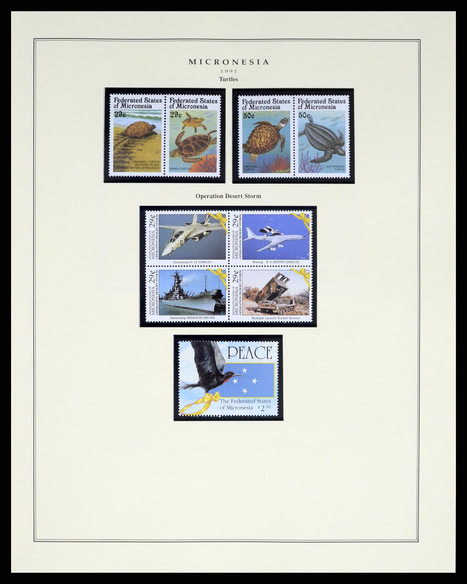 37812 024 - Postzegelverzameling 37812 Micronesië 1980-2005.