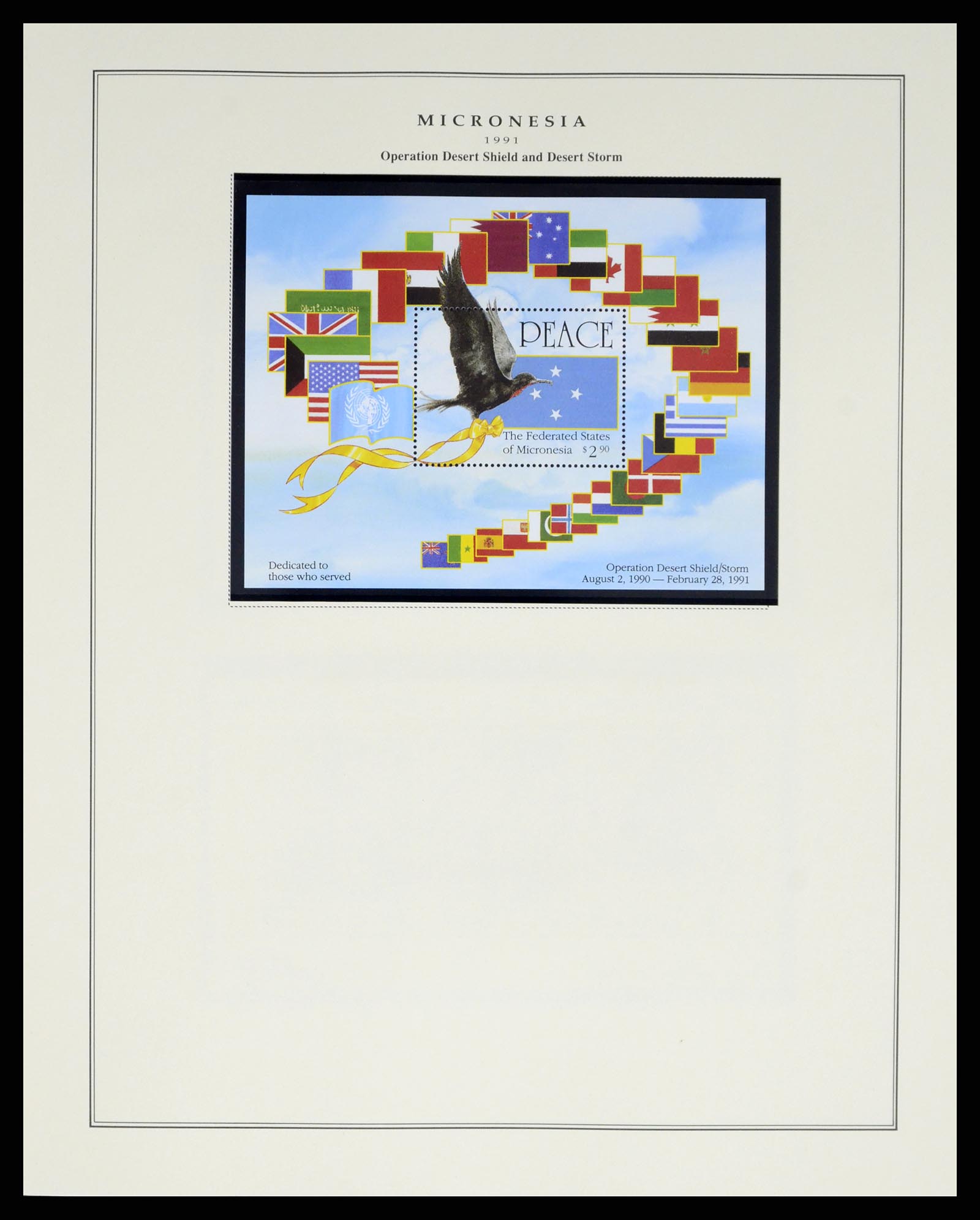 37812 025 - Postzegelverzameling 37812 Micronesië 1980-2005.