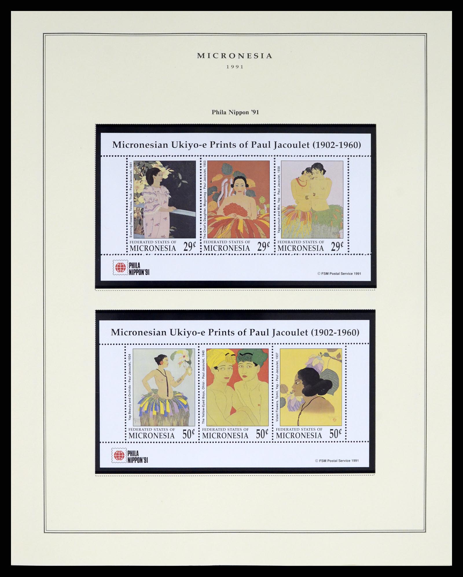 37812 026 - Postzegelverzameling 37812 Micronesië 1980-2005.