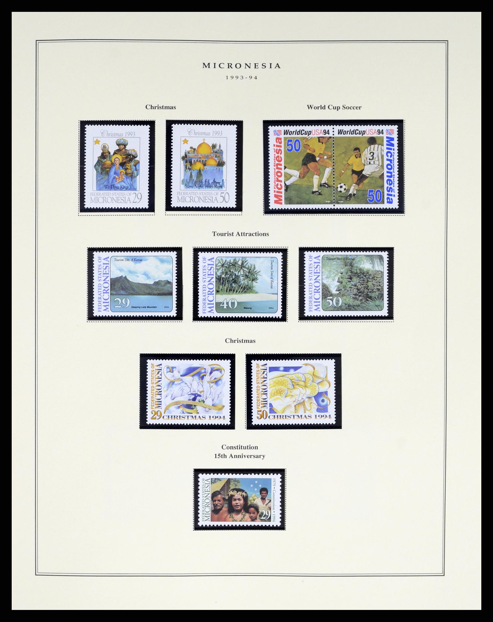 37812 040 - Postzegelverzameling 37812 Micronesië 1980-2005.