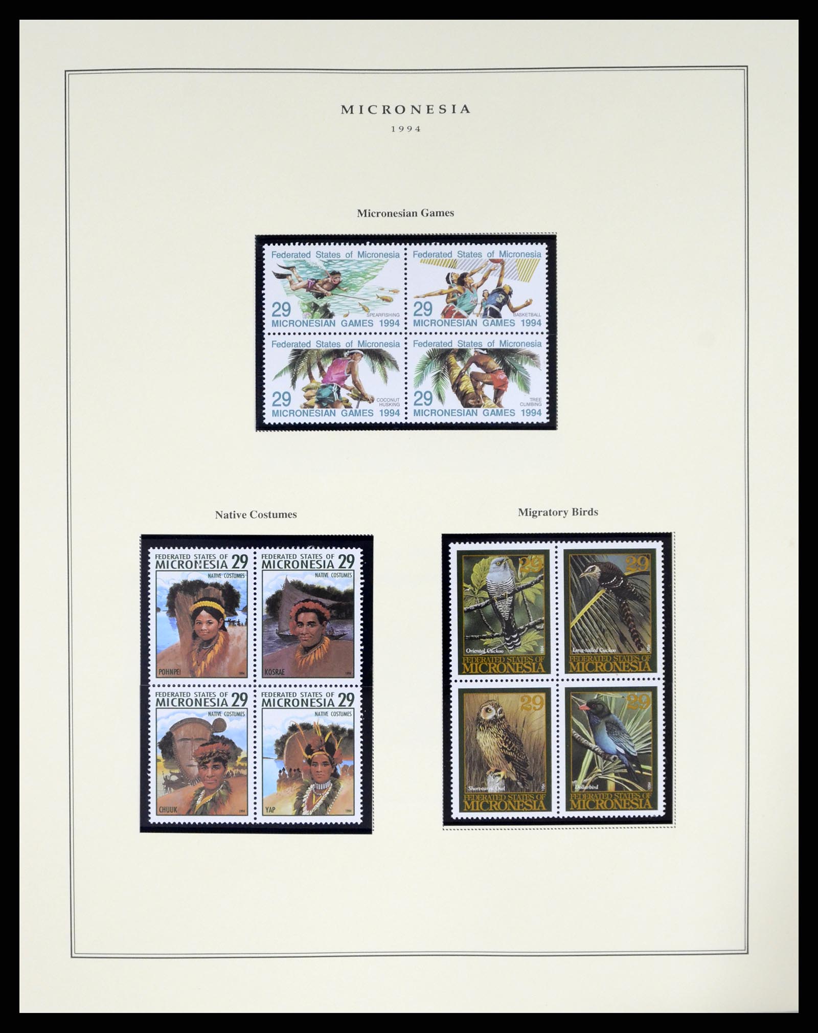 37812 042 - Postzegelverzameling 37812 Micronesië 1980-2005.