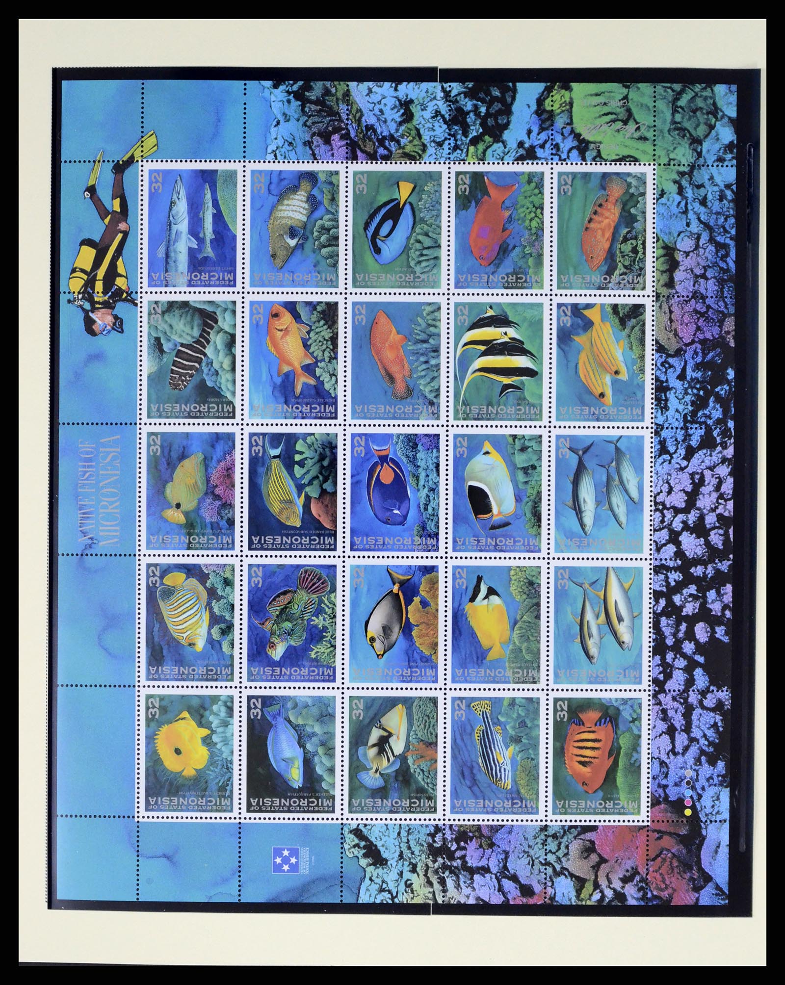 37812 053 - Postzegelverzameling 37812 Micronesië 1980-2005.