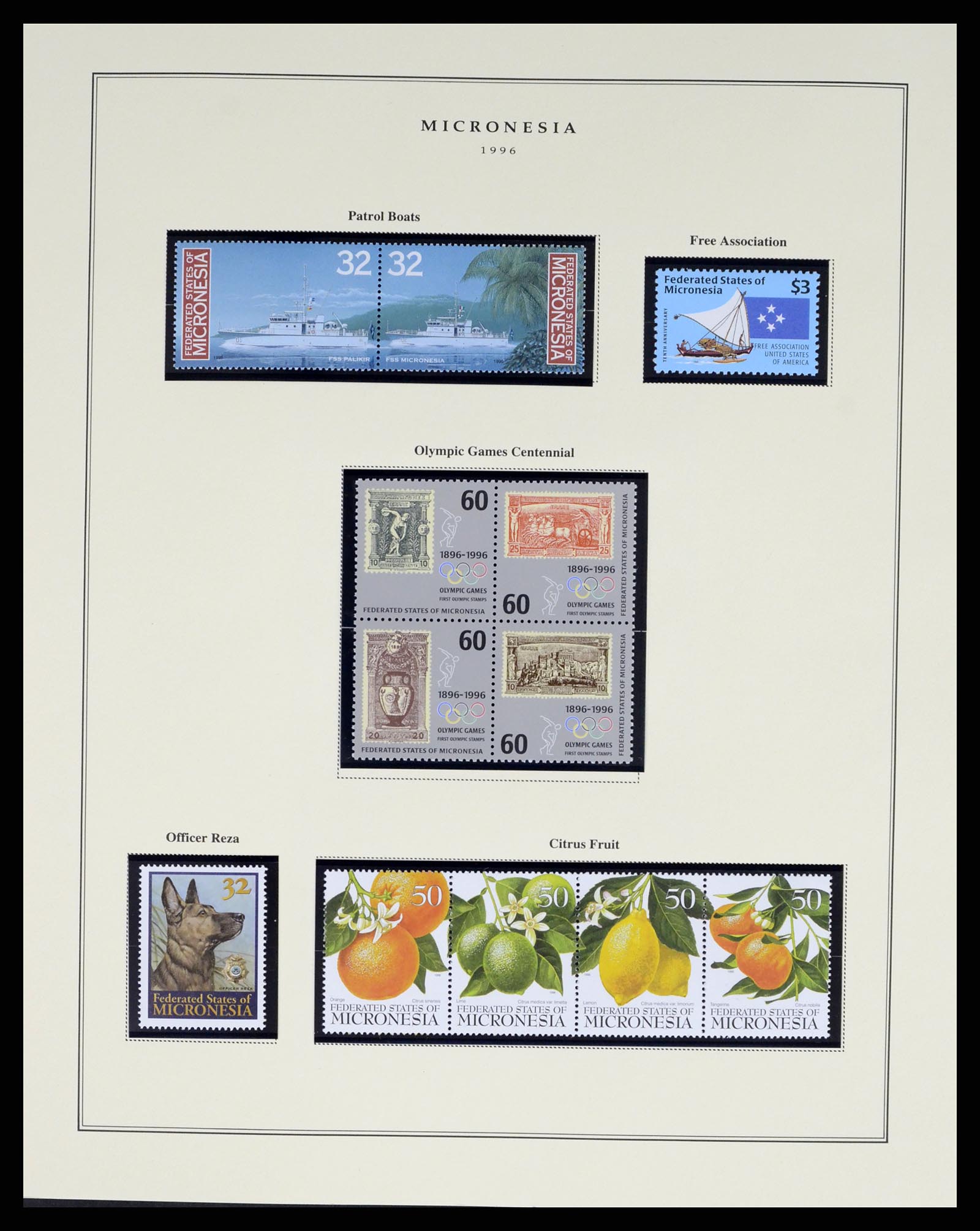 37812 056 - Postzegelverzameling 37812 Micronesië 1980-2005.