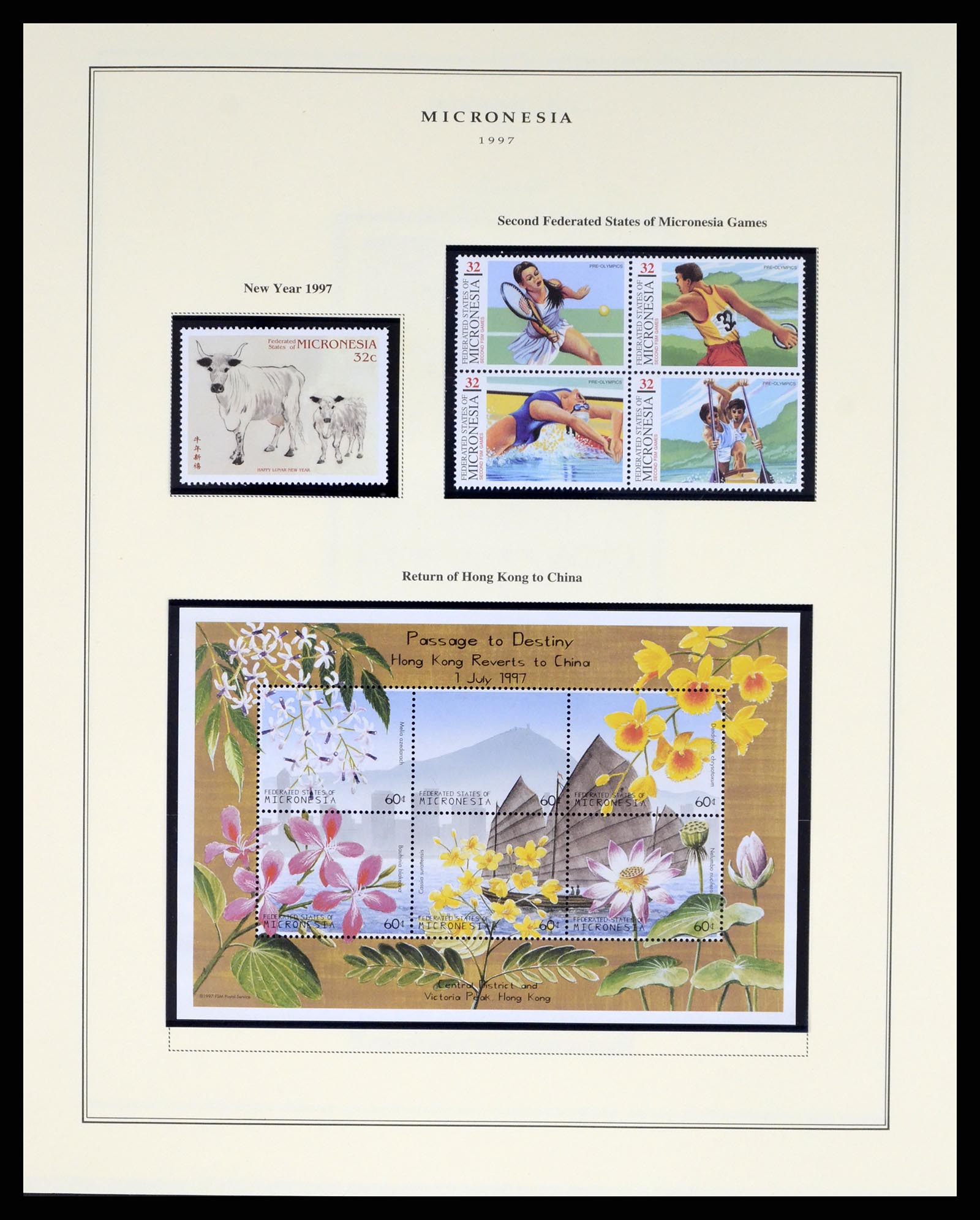 37812 060 - Postzegelverzameling 37812 Micronesië 1980-2005.