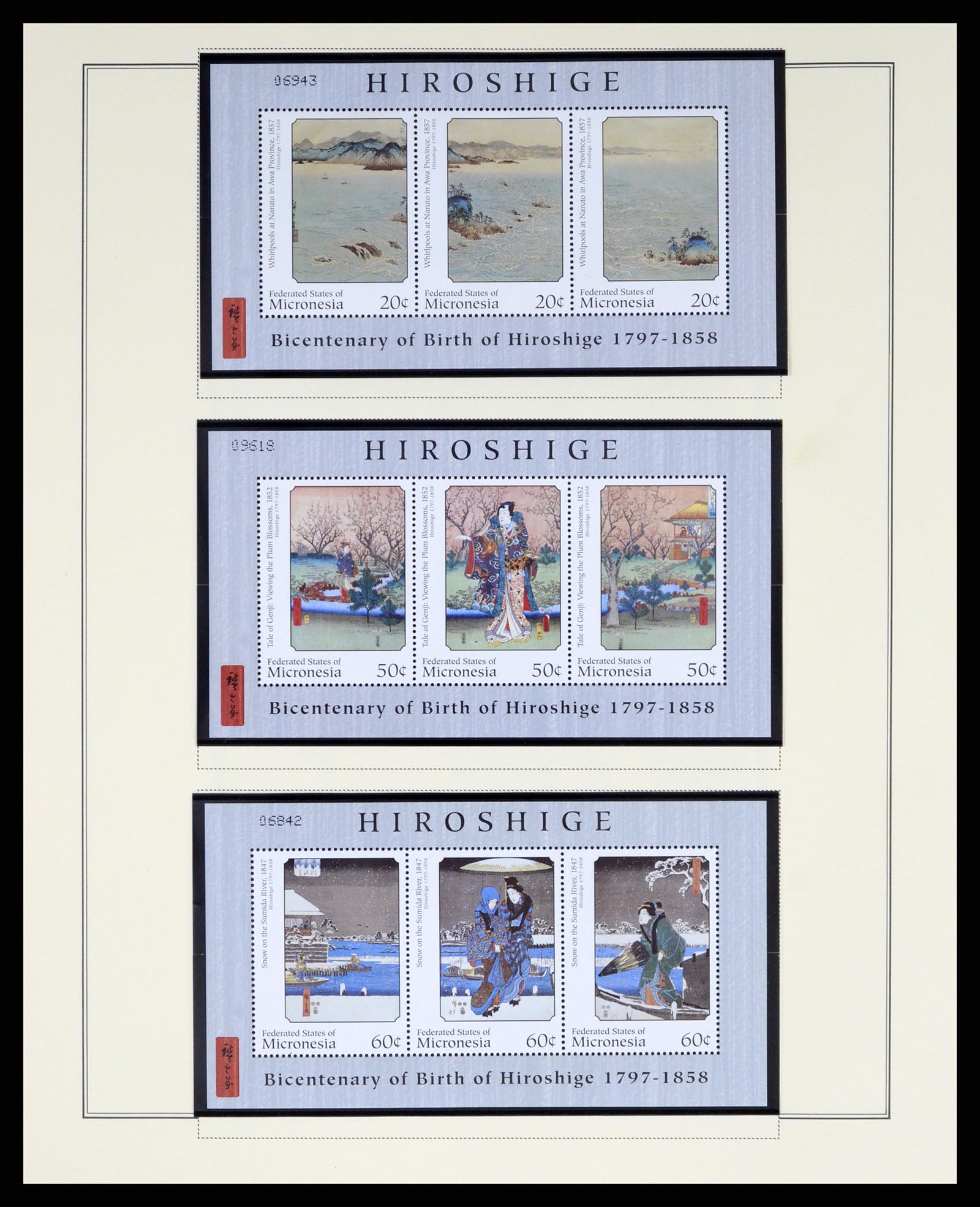 37812 063 - Postzegelverzameling 37812 Micronesië 1980-2005.