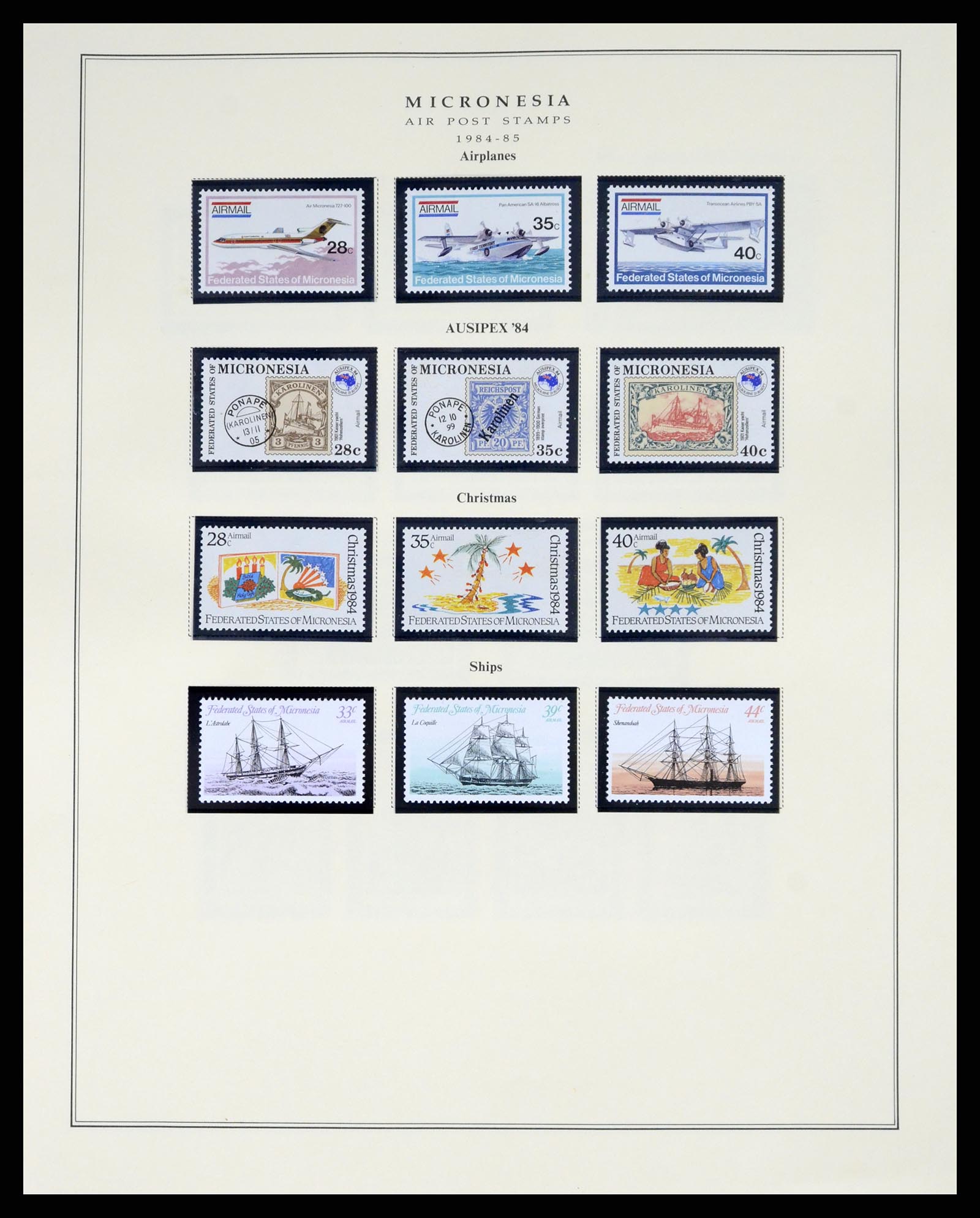 37812 225 - Postzegelverzameling 37812 Micronesië 1980-2005.