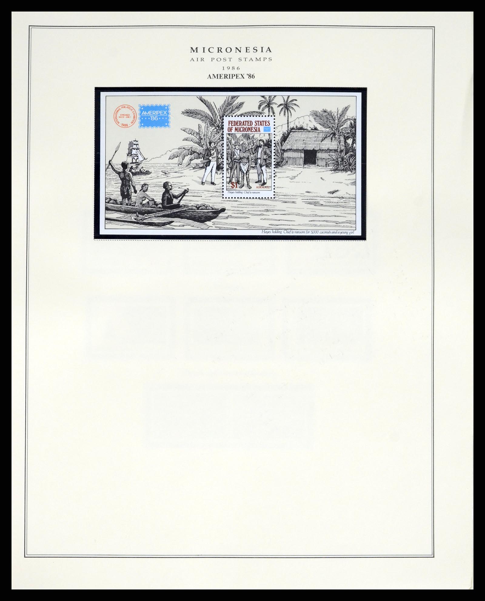 37812 227 - Postzegelverzameling 37812 Micronesië 1980-2005.