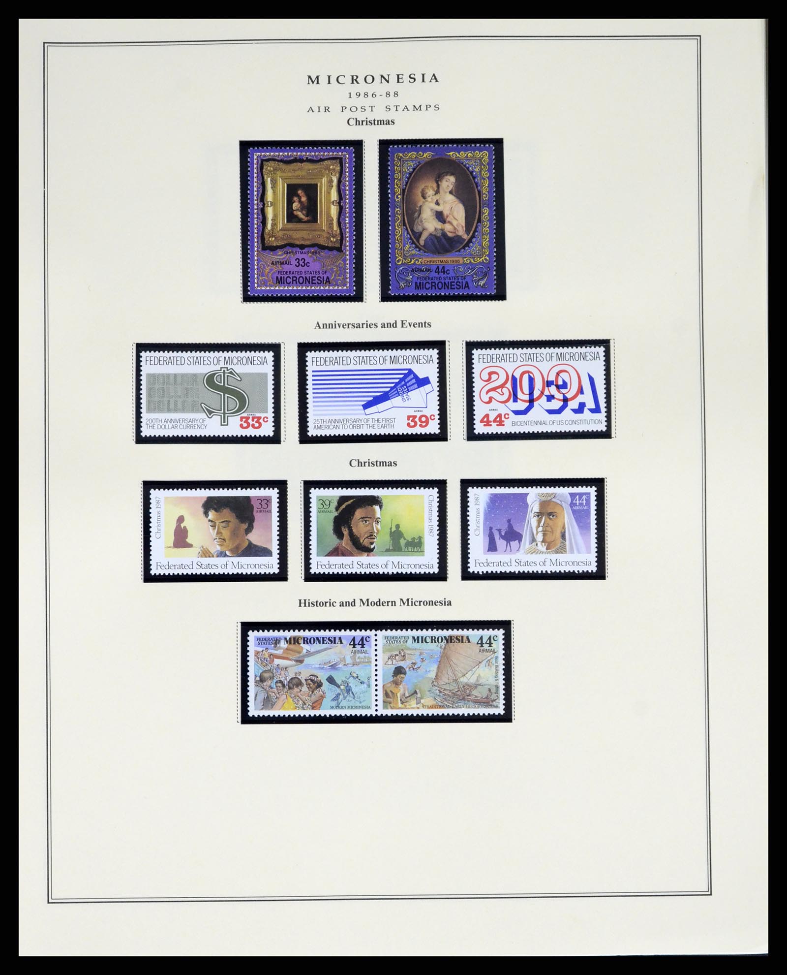 37812 228 - Postzegelverzameling 37812 Micronesië 1980-2005.