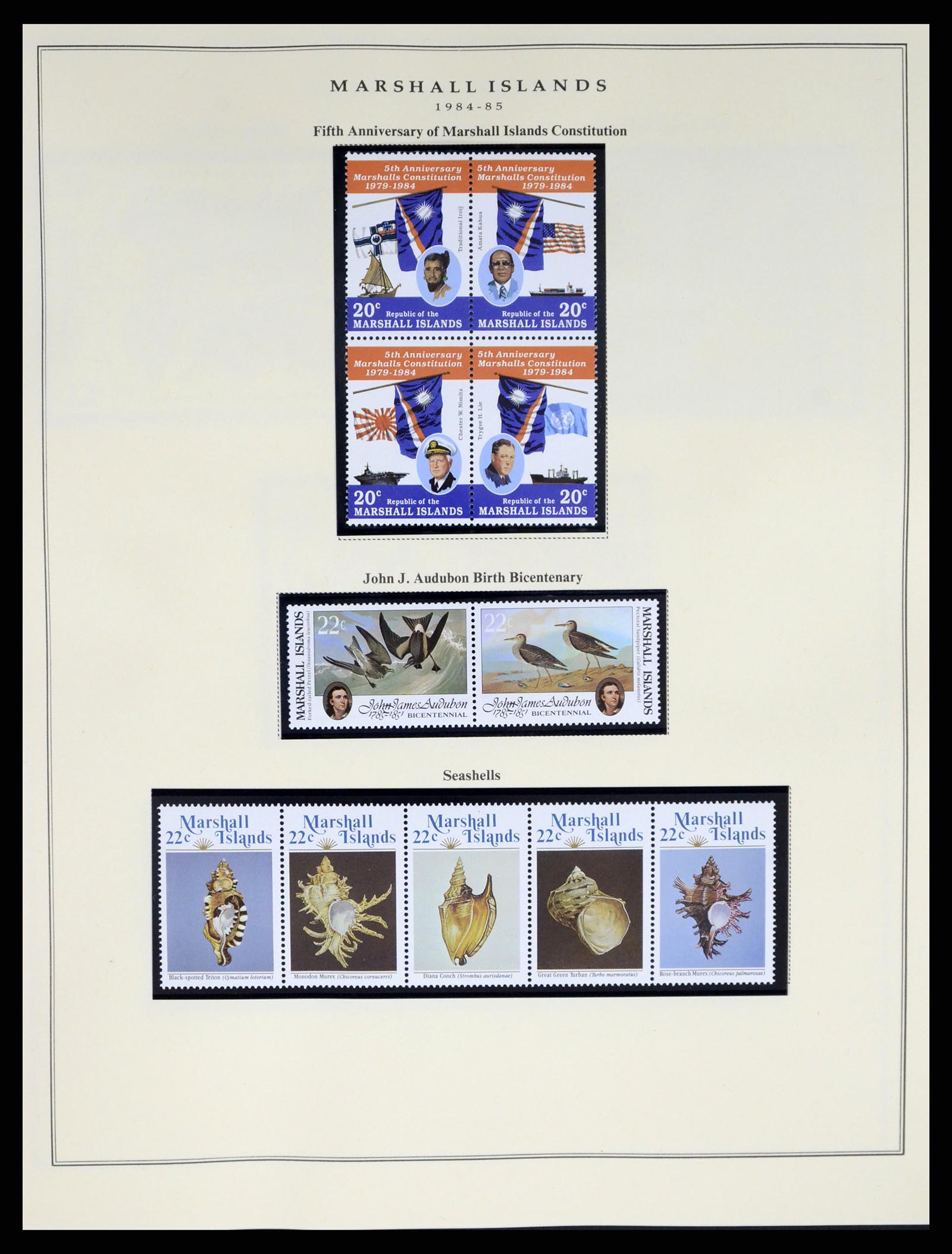 37813 004 - Postzegelverzameling 37813 Marshalleilanden 1984-2005.