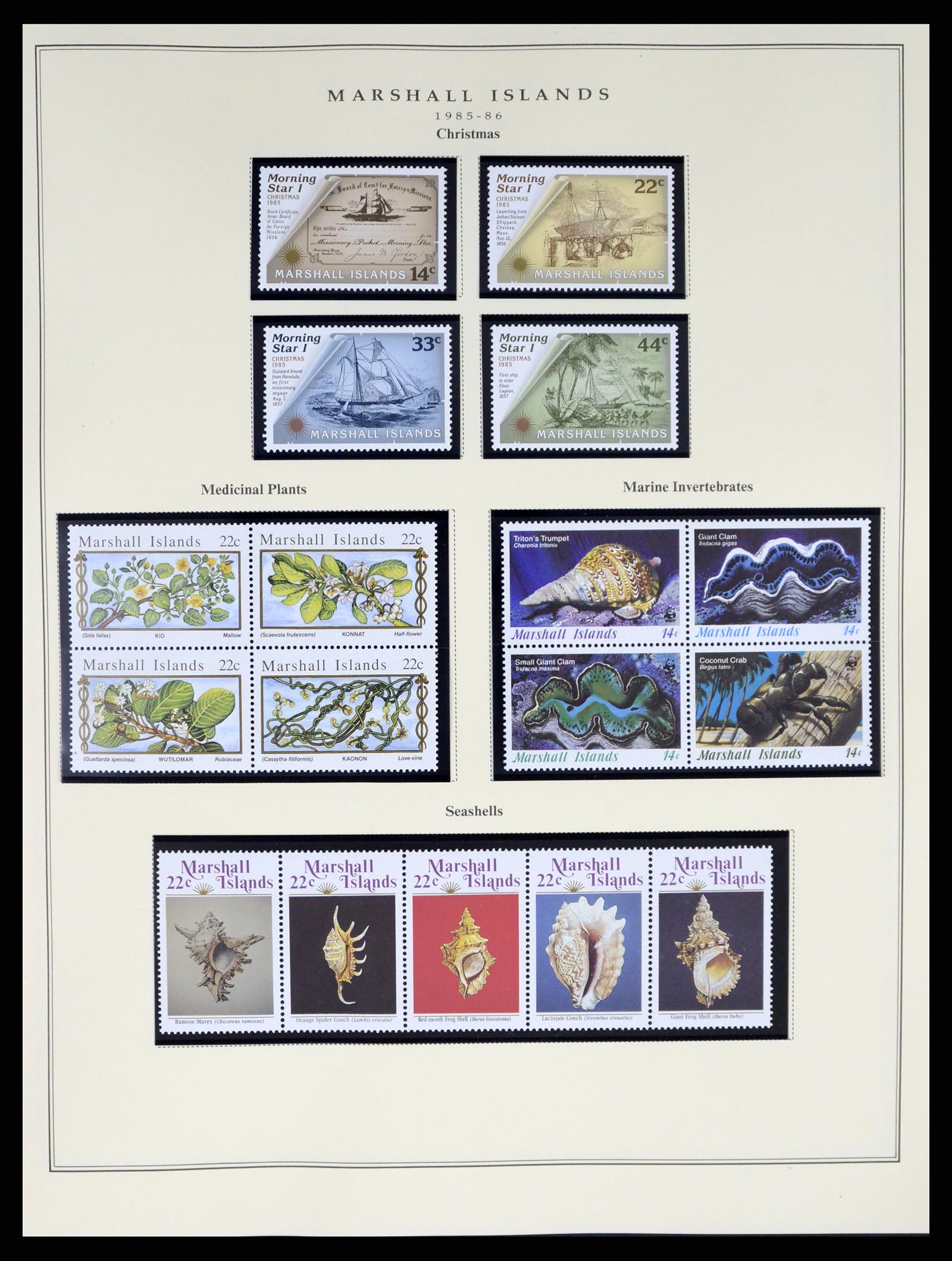 37813 006 - Postzegelverzameling 37813 Marshalleilanden 1984-2005.